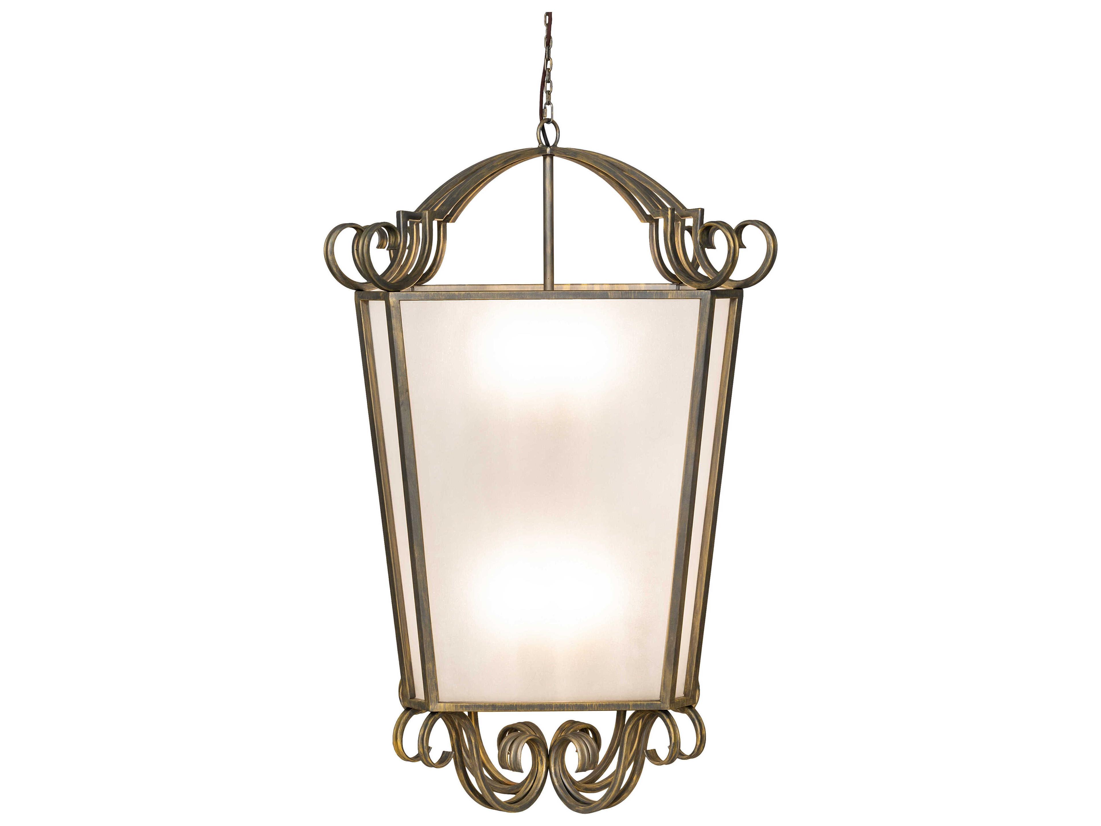 Meyda Marin 12-Light Antique Brass Lantern Pendant