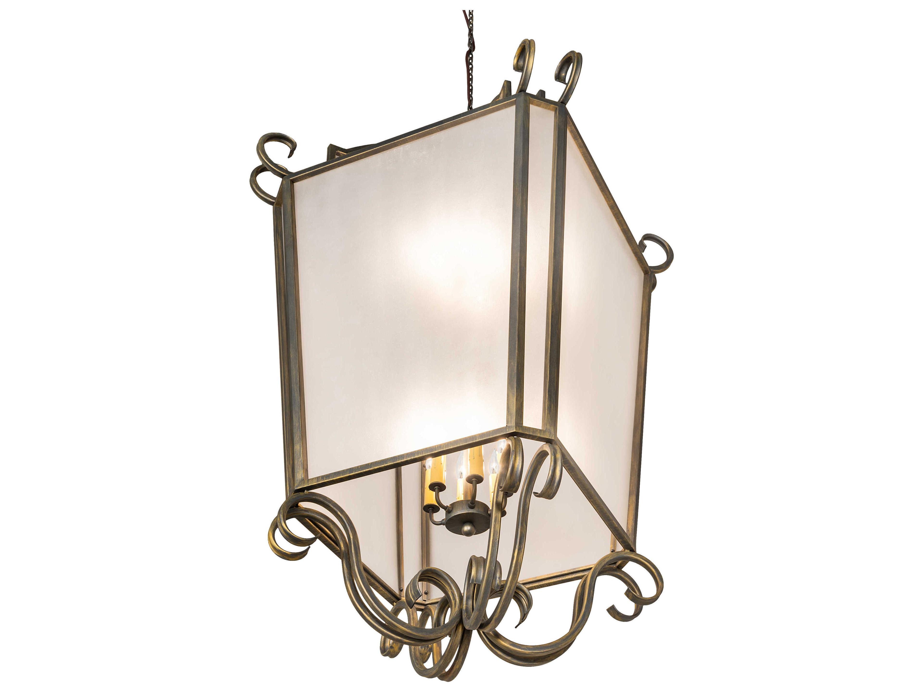 Meyda Marin 12-Light Antique Brass Lantern Pendant