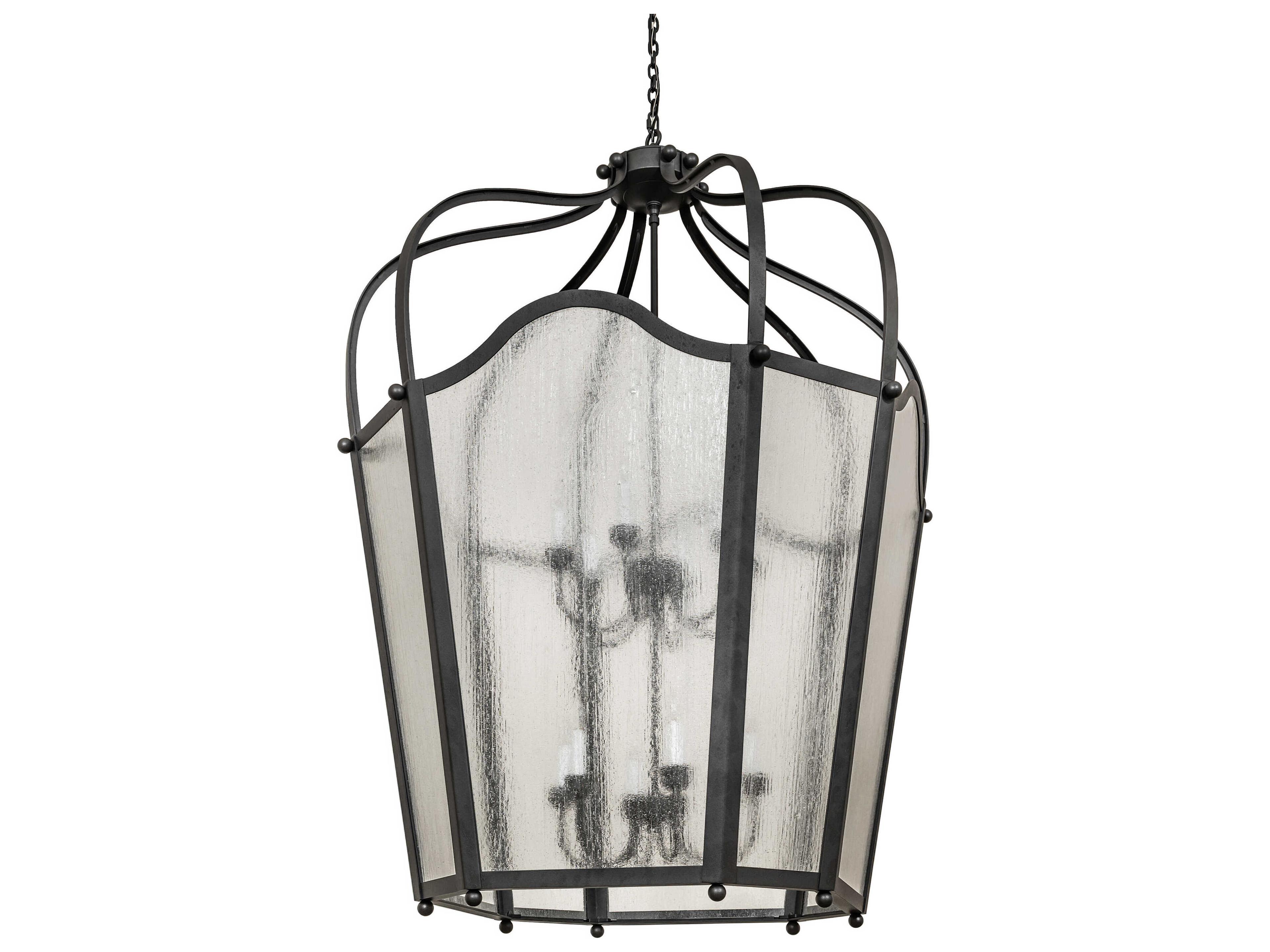 Meyda Citadel 12-Light Old Wrought Iron Pendant