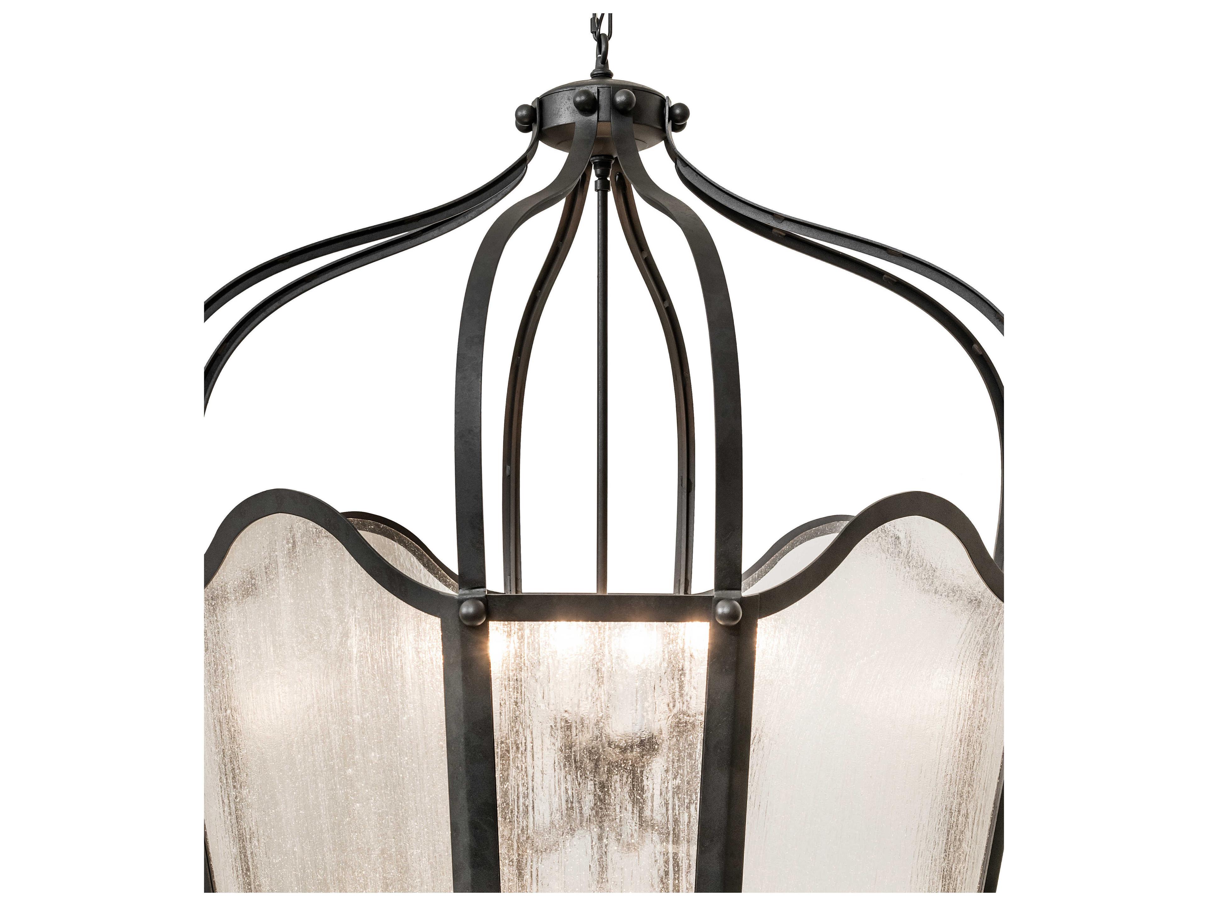 Meyda Citadel 12-Light Old Wrought Iron Pendant