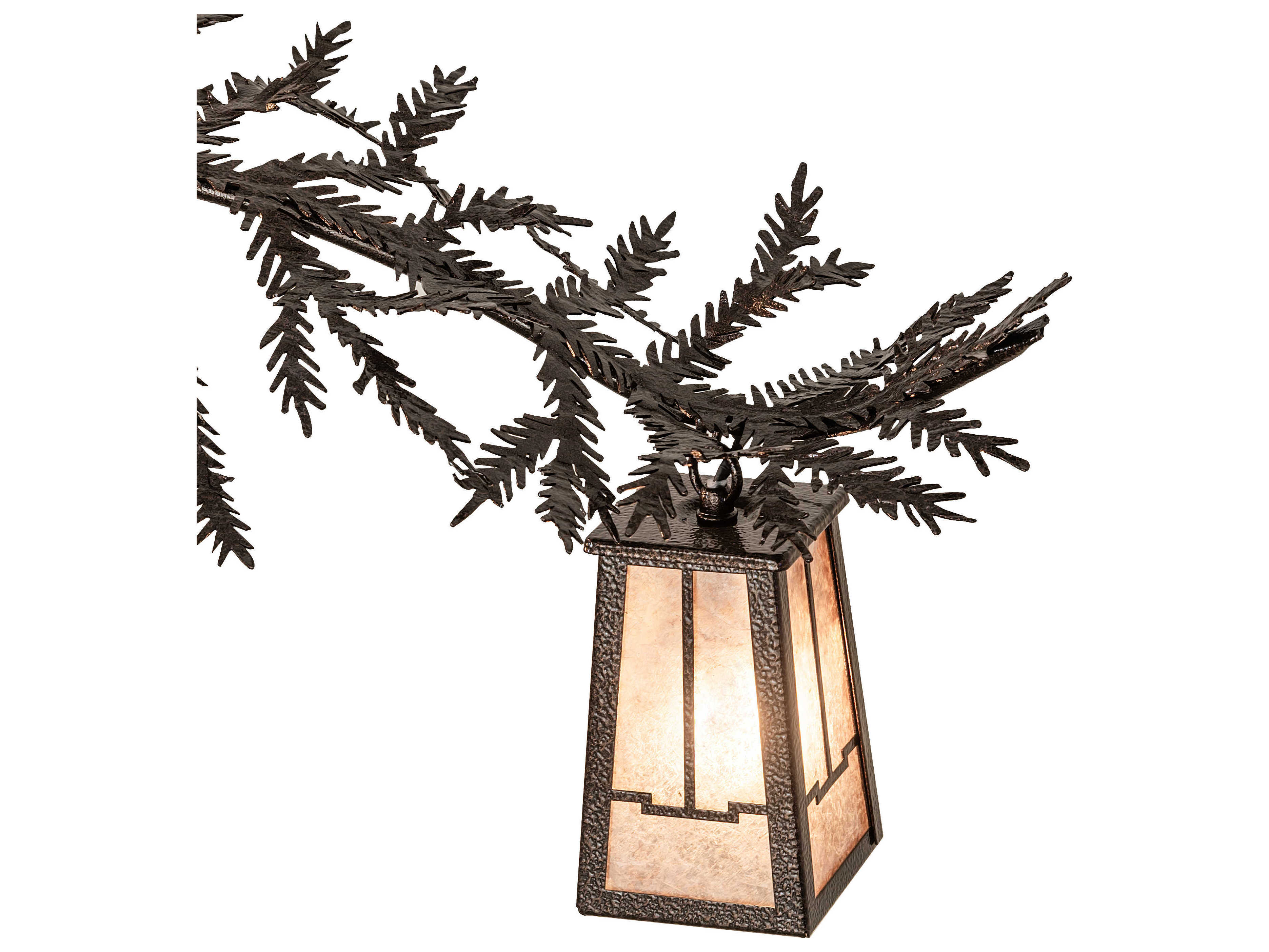 Meyda Pine Branch Valley View 12-Light Copper Vein Chandelier