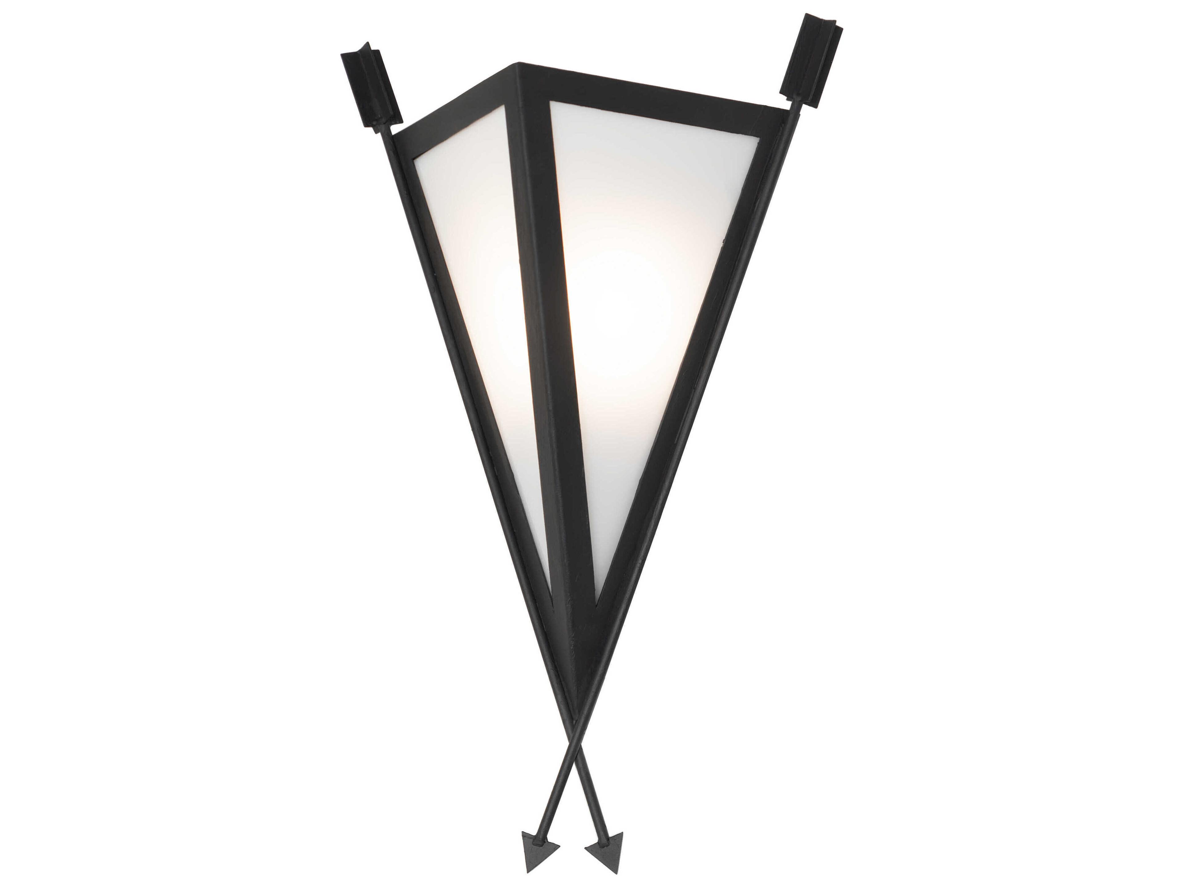 Meyda Desert Arrow 1-Light Costello Black Wall Sconce