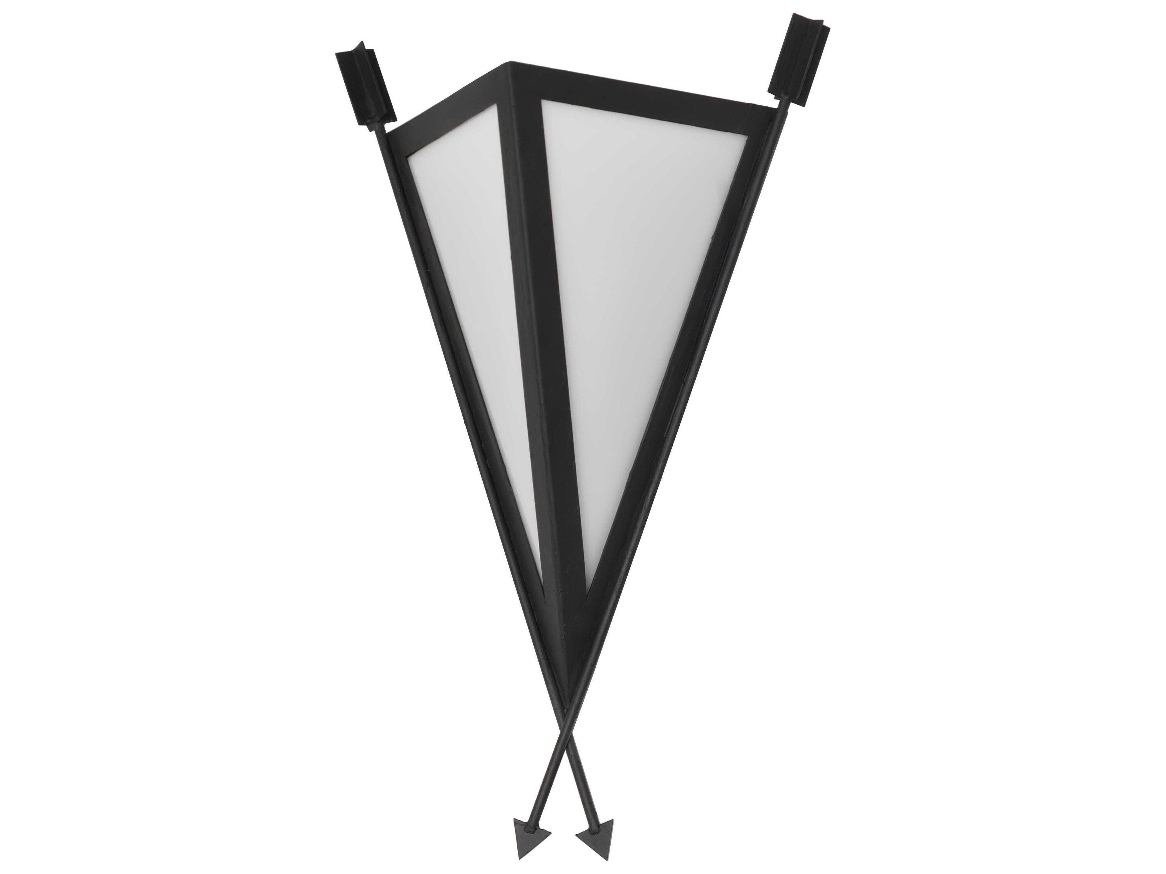 Meyda Desert Arrow 1-Light Costello Black Wall Sconce