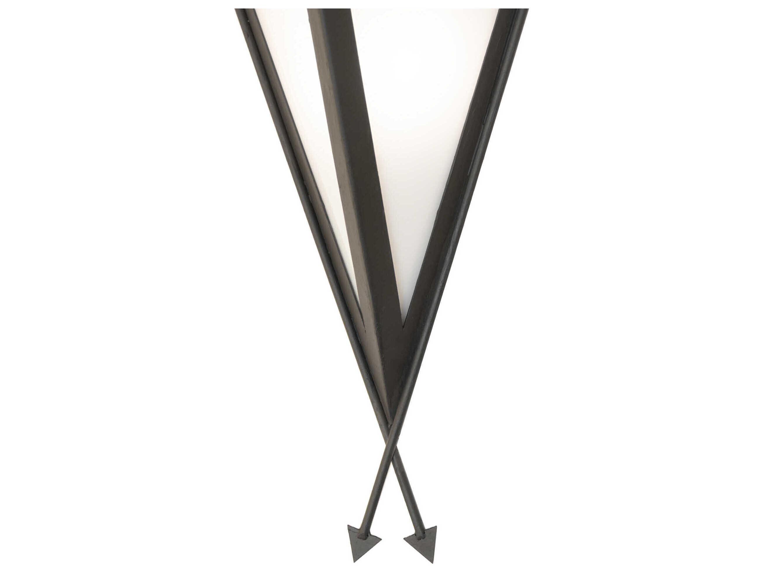 Meyda Desert Arrow 1-Light Costello Black Wall Sconce