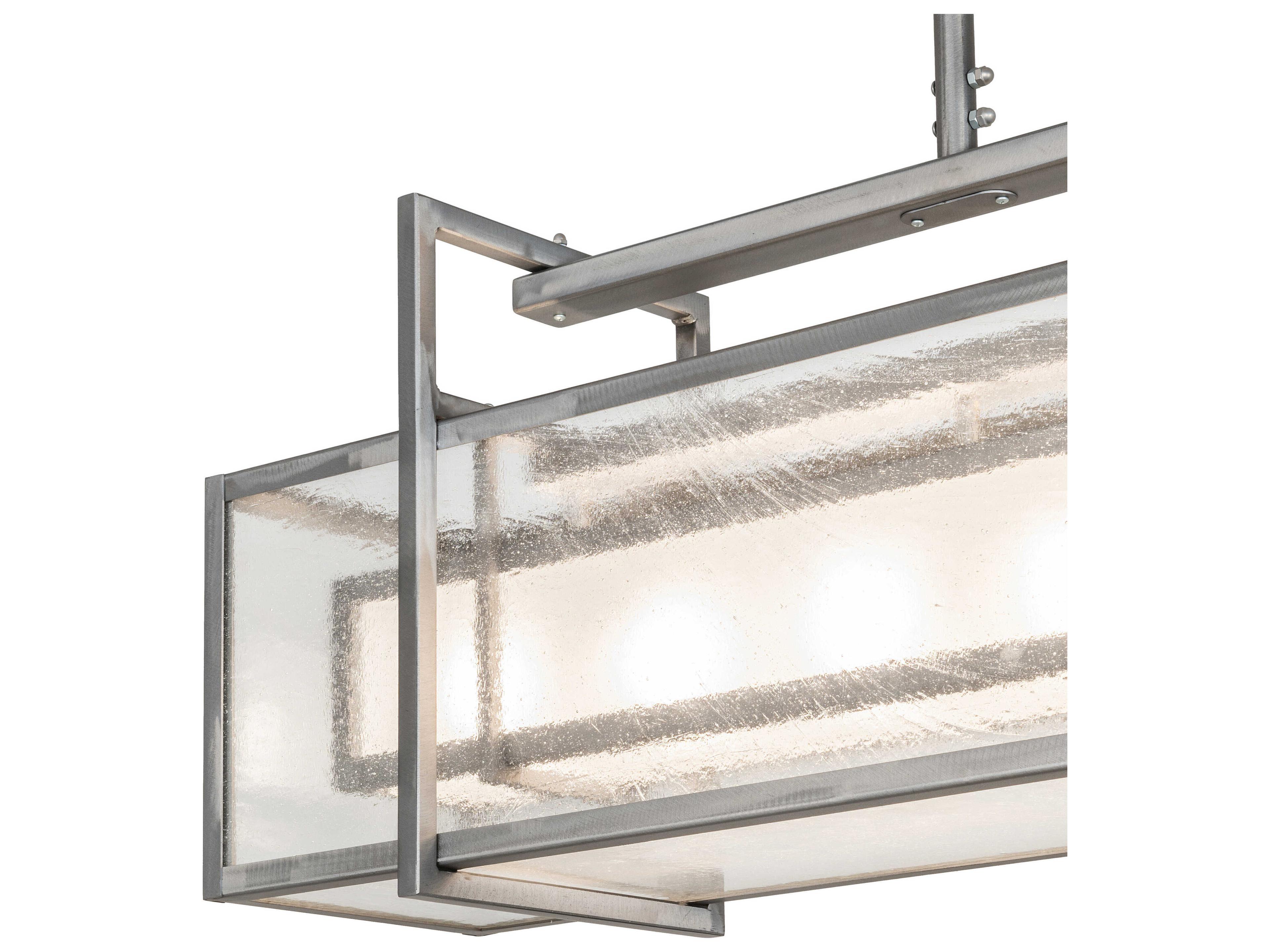 Meyda Nelson 6-Light Matte Clear Island Pendant