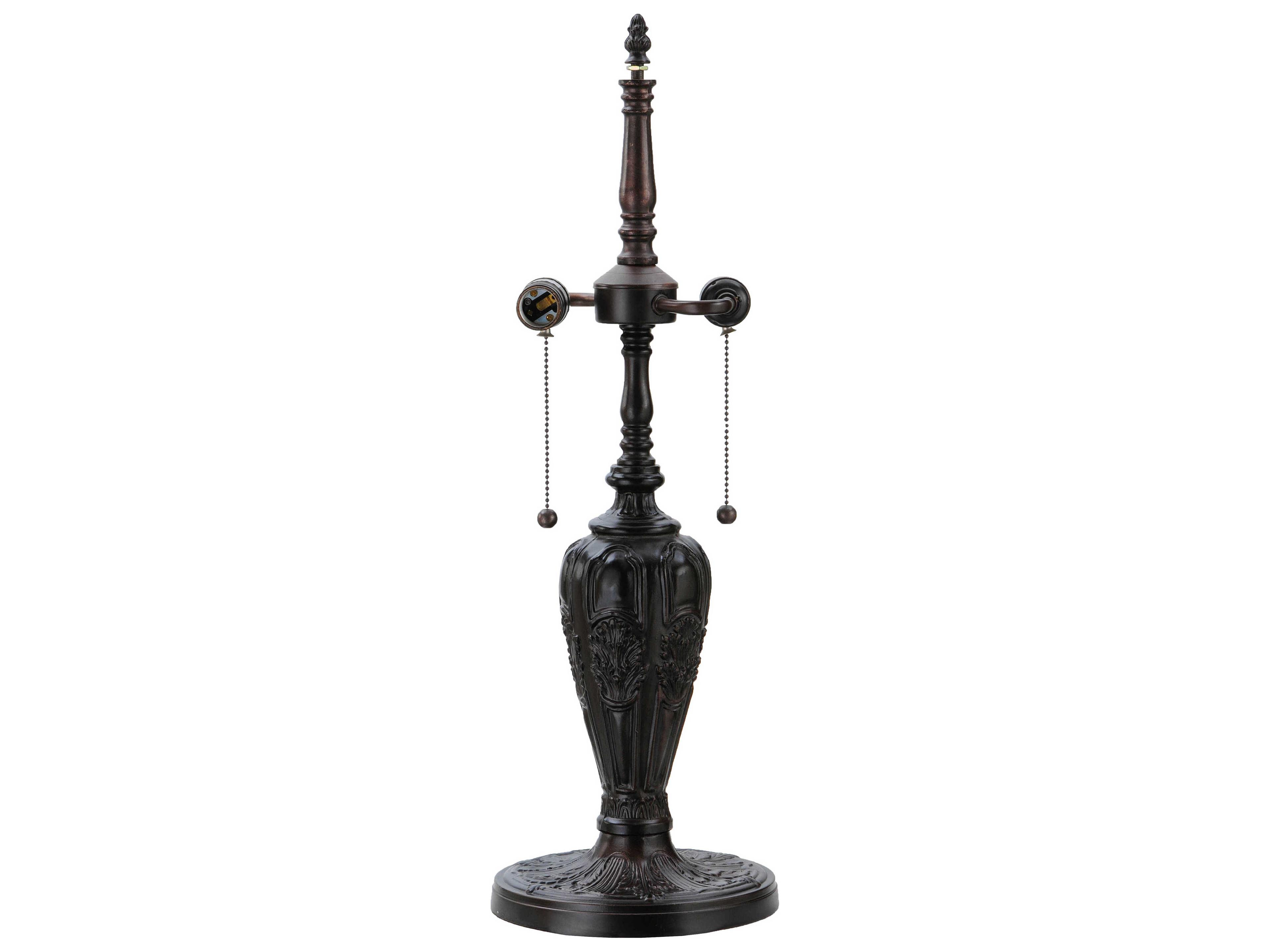 Meyda Diamond and Jewel Mahogany Bronze Buffet Lamp