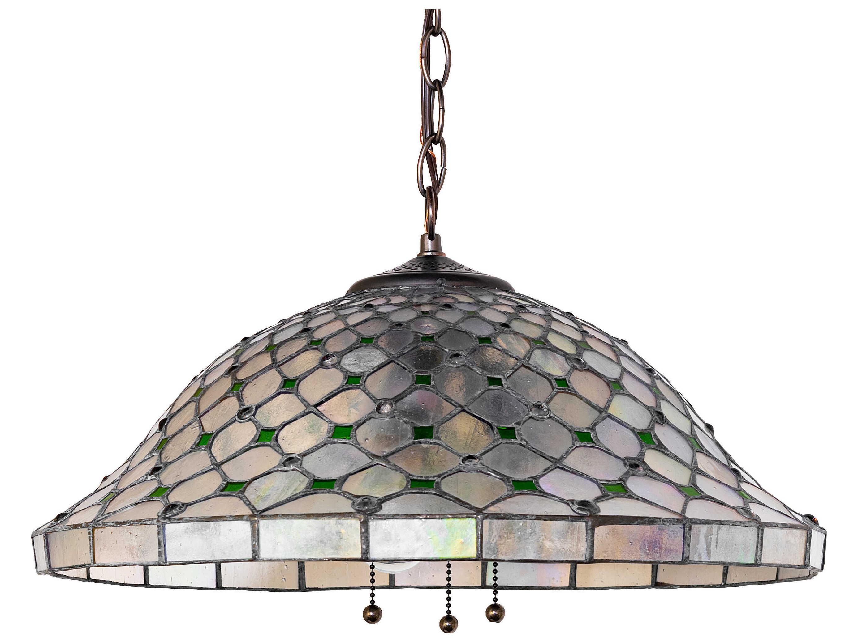 Meyda Diamond & Jewel 3-Light Mahogany Bronze Pendant