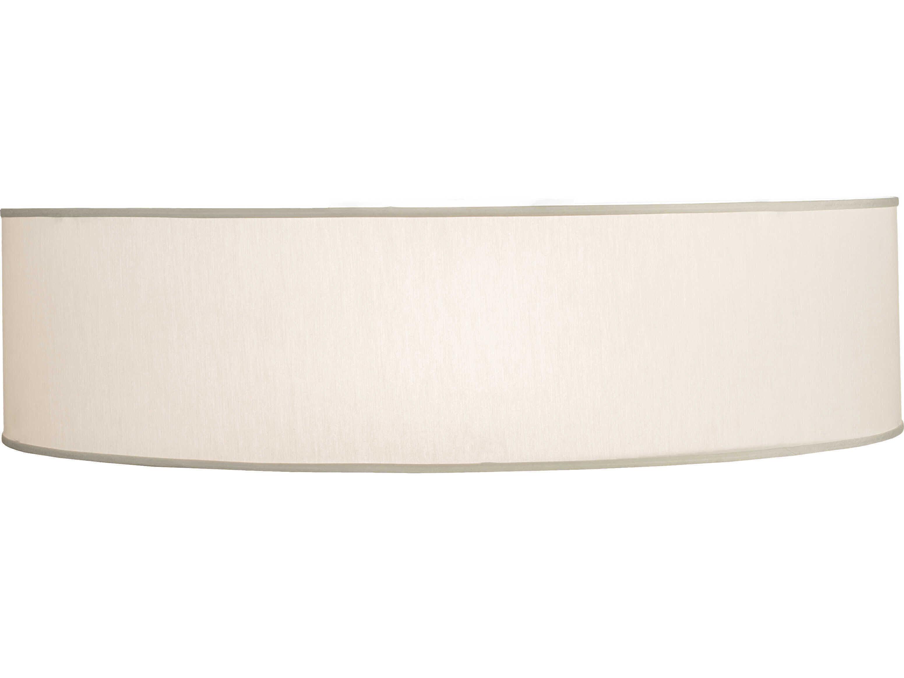 Meyda Bruges 3-Light White Drum Flush Mount