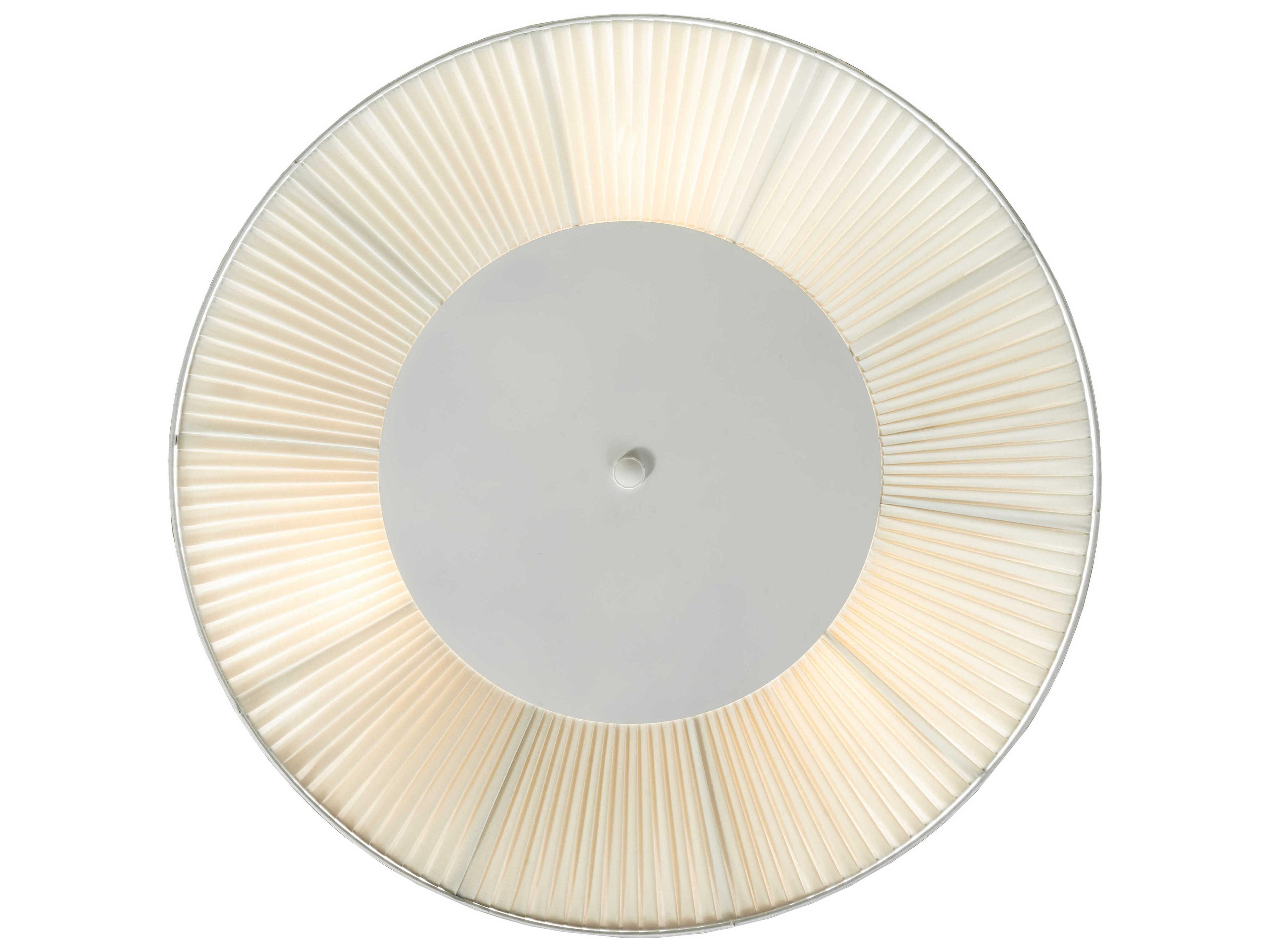 Meyda Bruges 3-Light White Drum Flush Mount