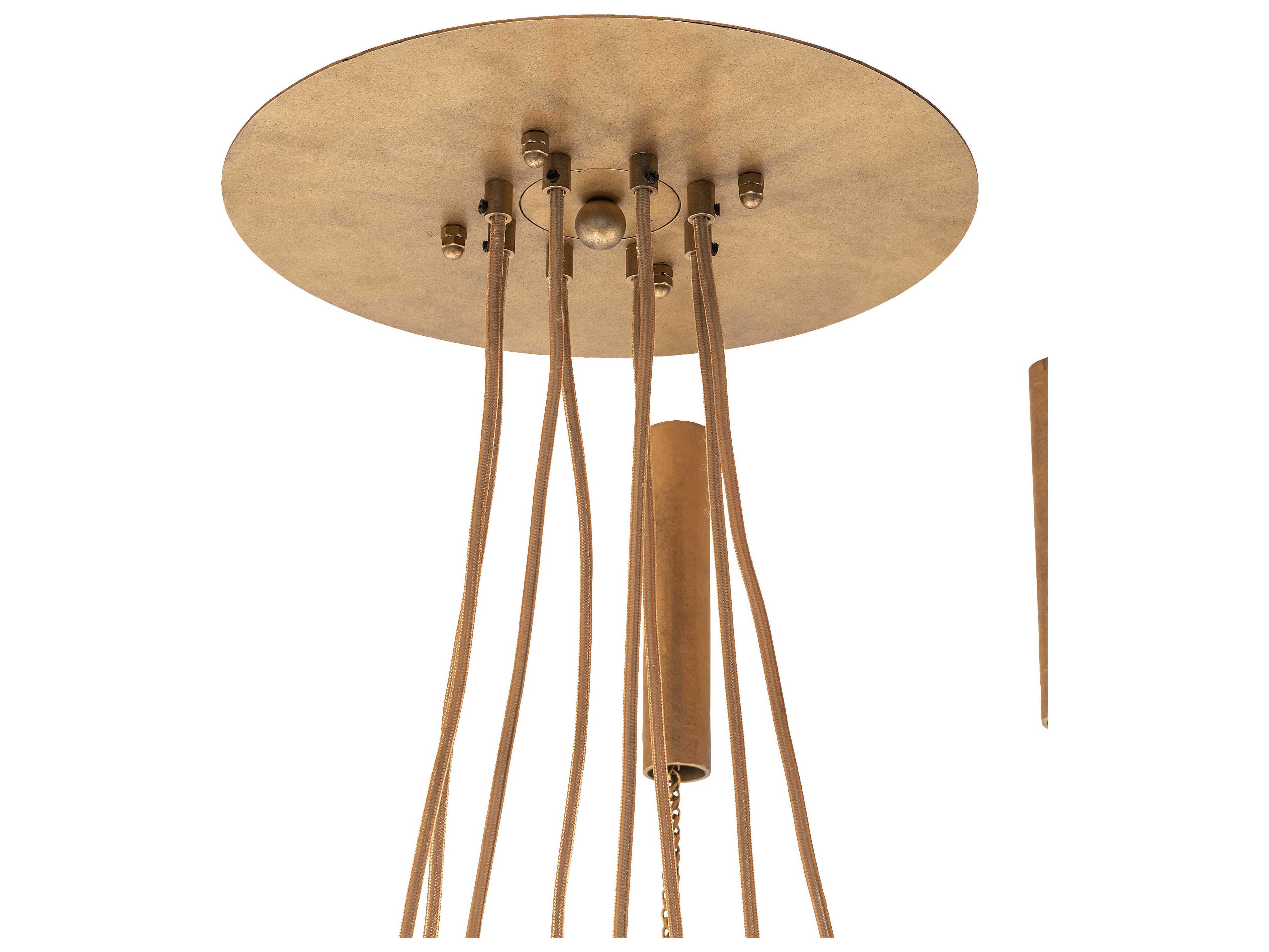 Meyda Castiliolite 8-Light Aged Brass Pendant