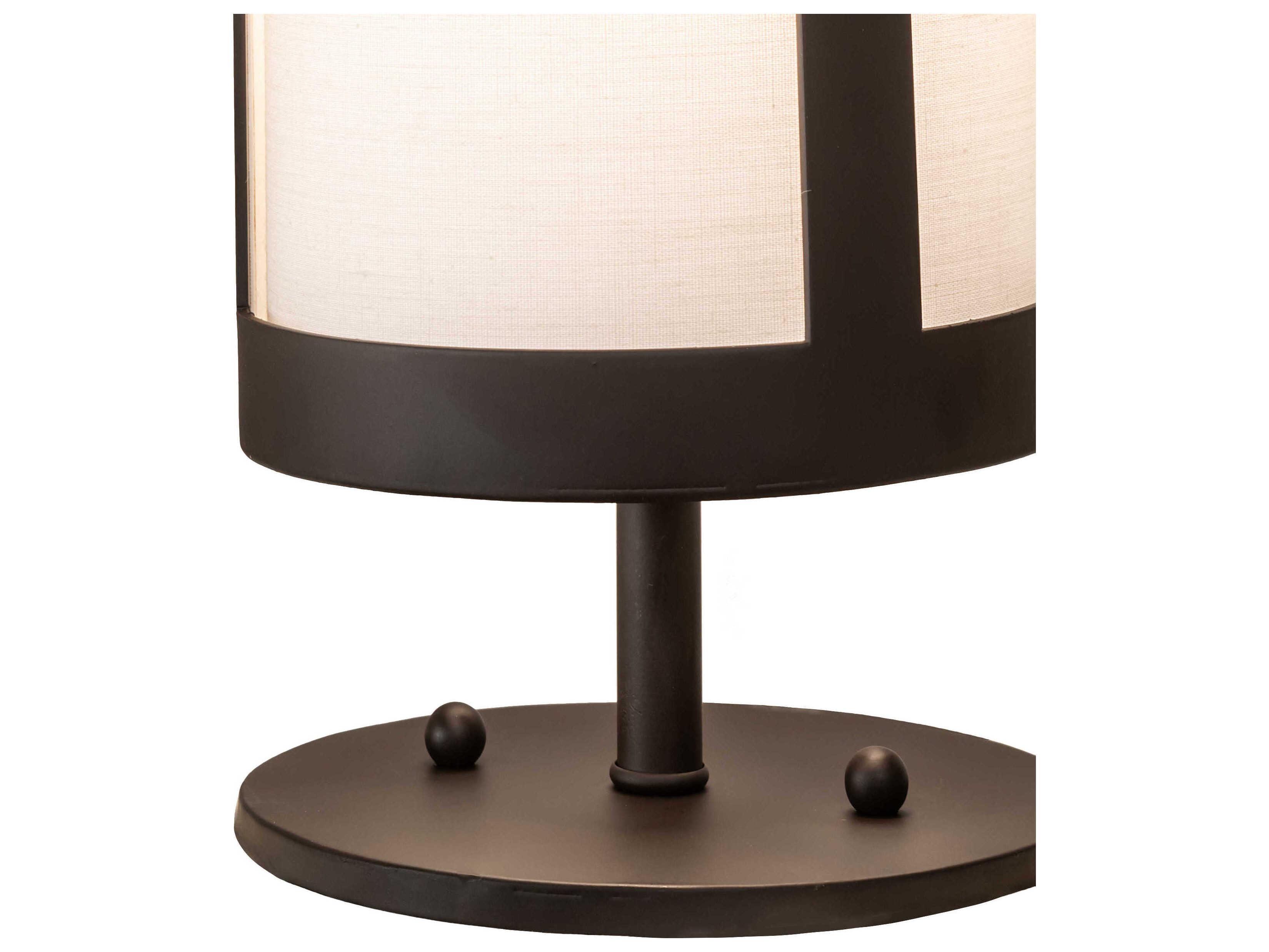 Meyda Cartier Eggshell Textrene Table Lamp
