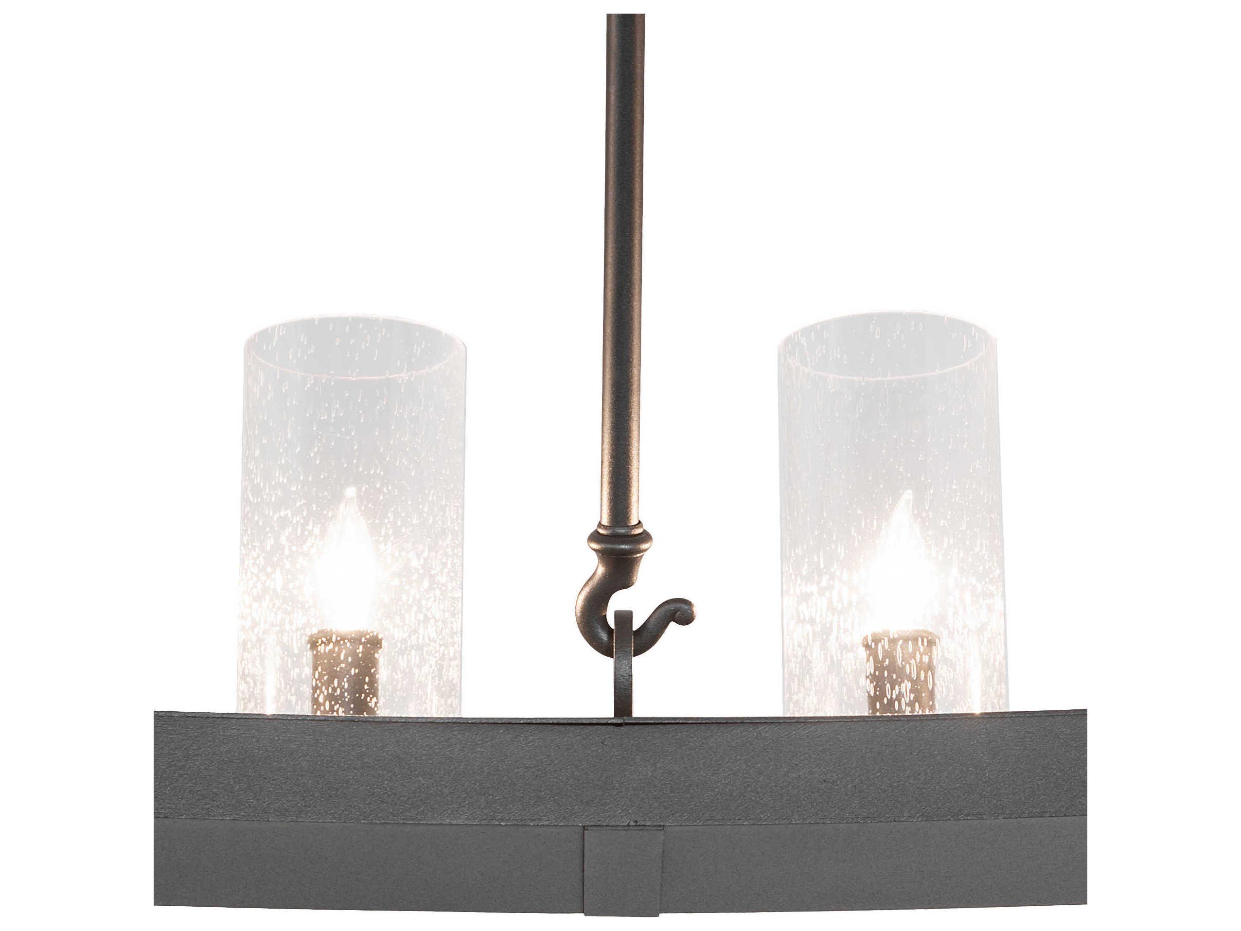 Meyda Loxley 24-Light Charred Iron Gray Cylinder Island Pendant