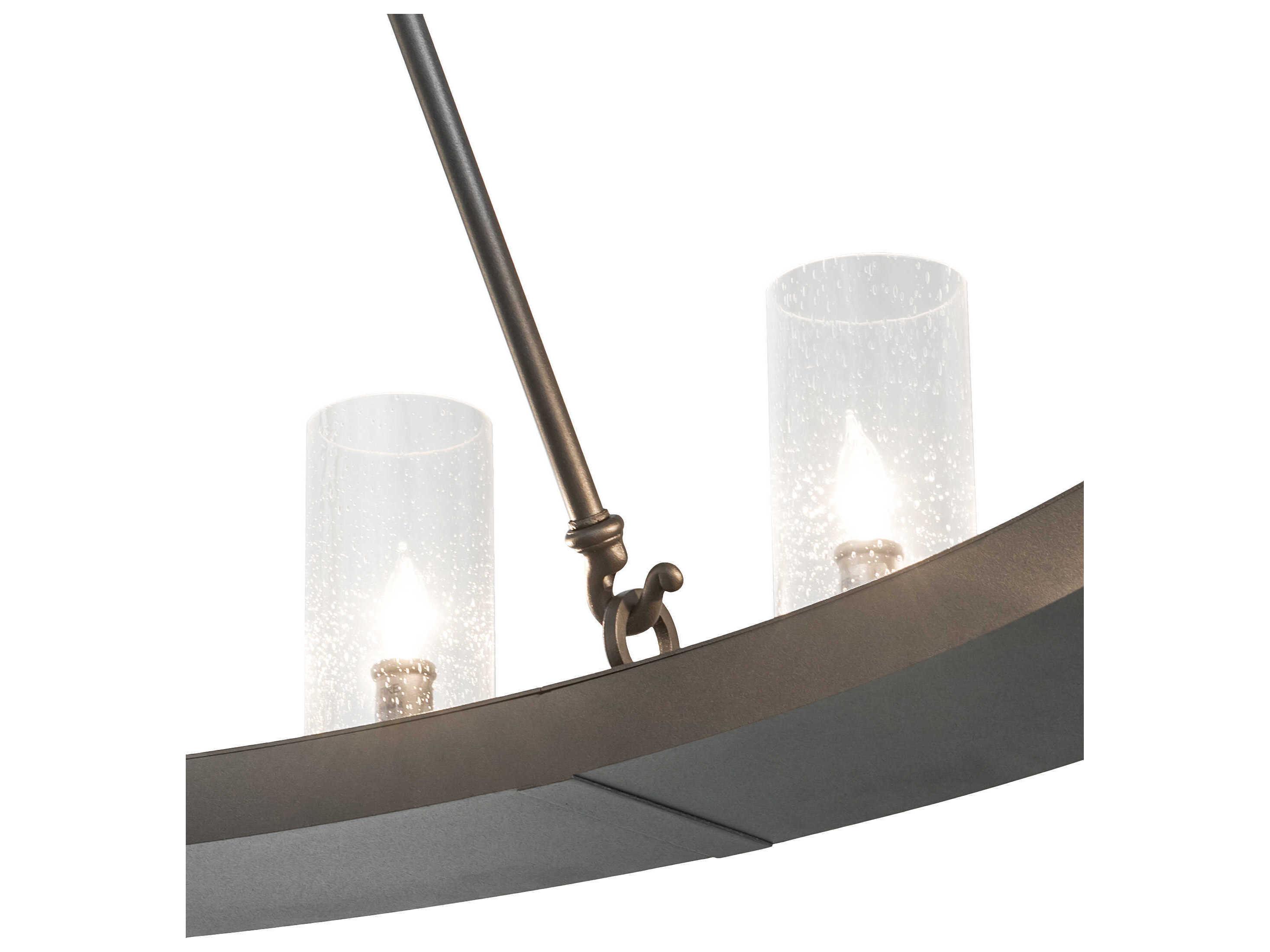 Meyda Loxley 20-Light Charred Iron Gray Cylinder Chandelier