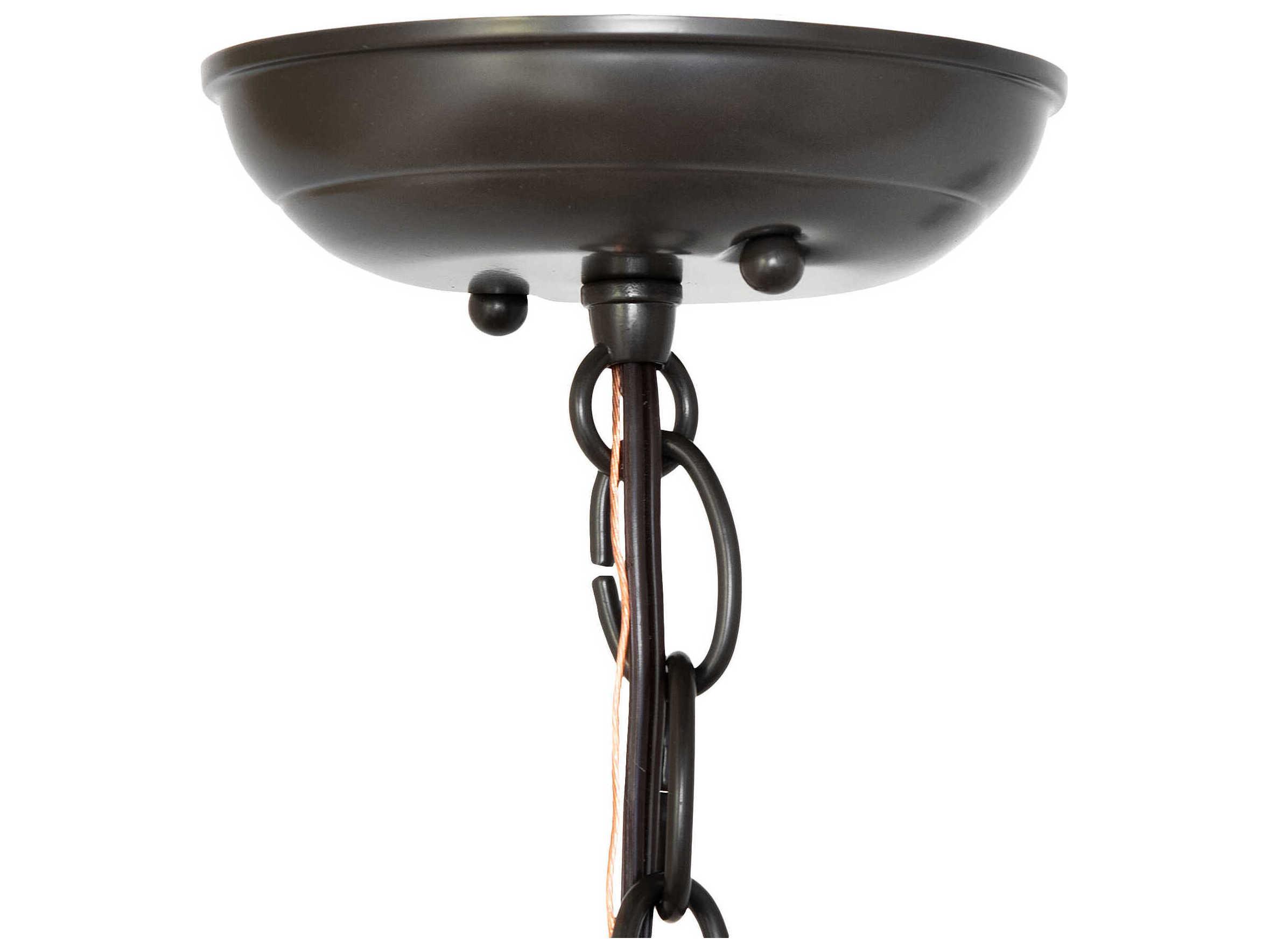 Meyda Oak Leaf 1-Light Timeless Bronze Mini Pendant