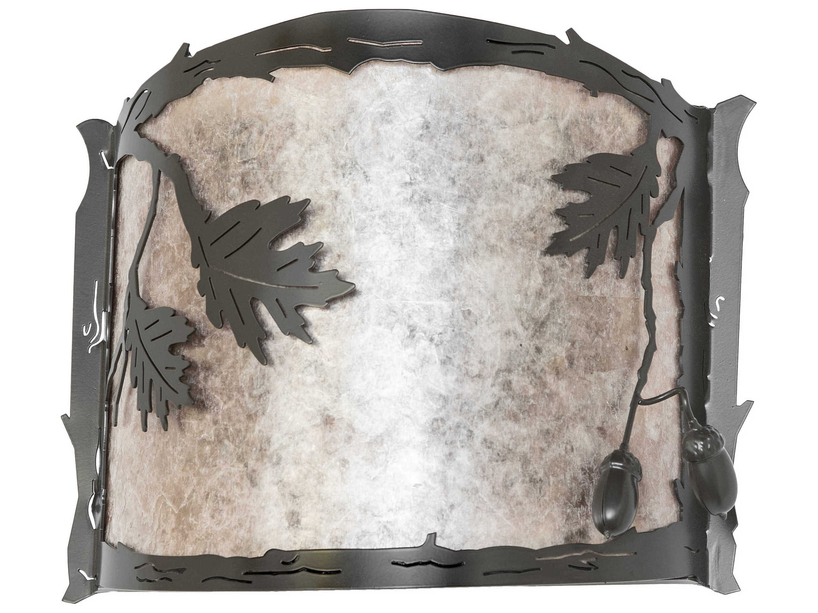 Meyda Oak Leaf & Acorn 1-Light Timeless Bronze Wall Sconce