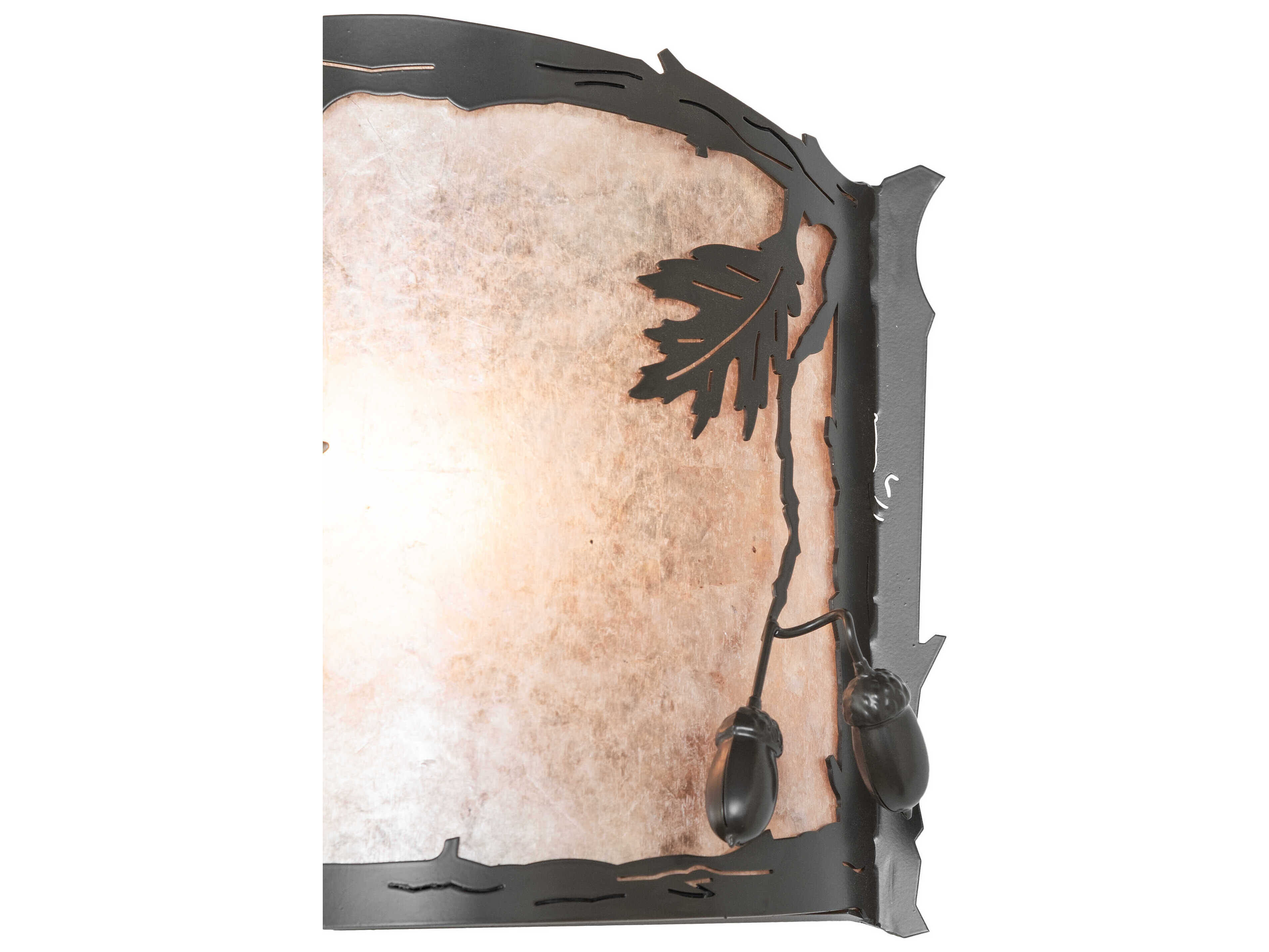 Meyda Oak Leaf & Acorn 1-Light Timeless Bronze Wall Sconce