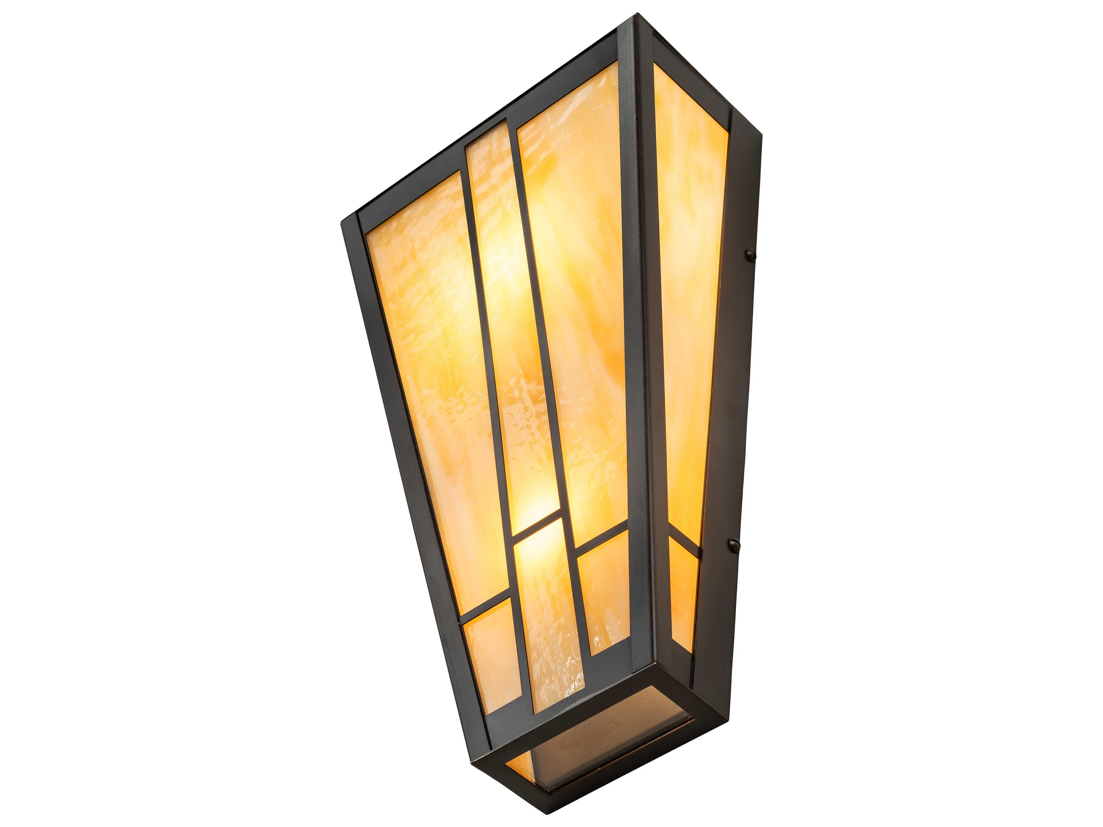 Meyda Yosemite 2-Light Craftsman Brown Wall Sconce