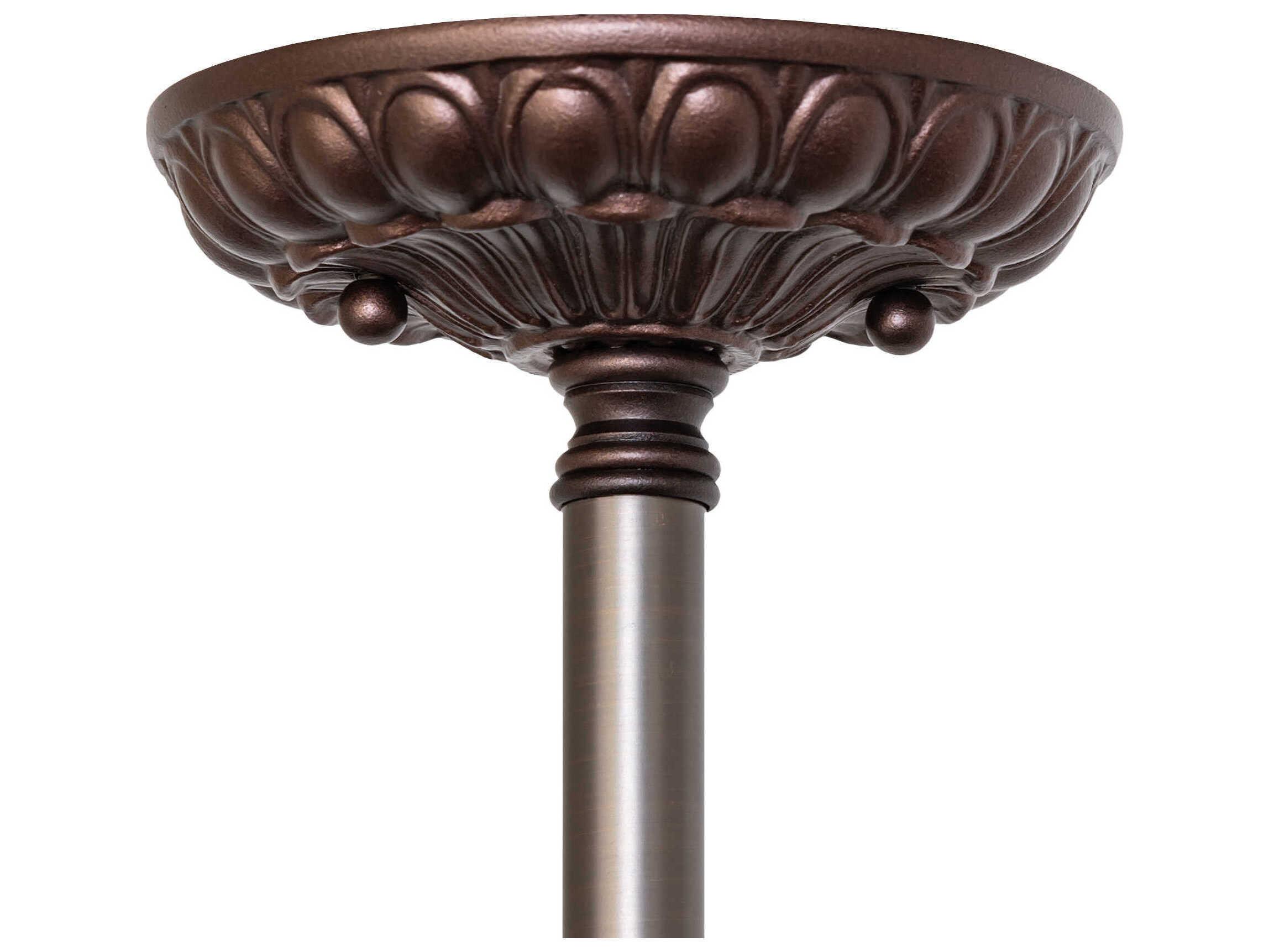 Meyda Handel Grapevine 4-Light Mahogany Bronze Bowl Flush Mount