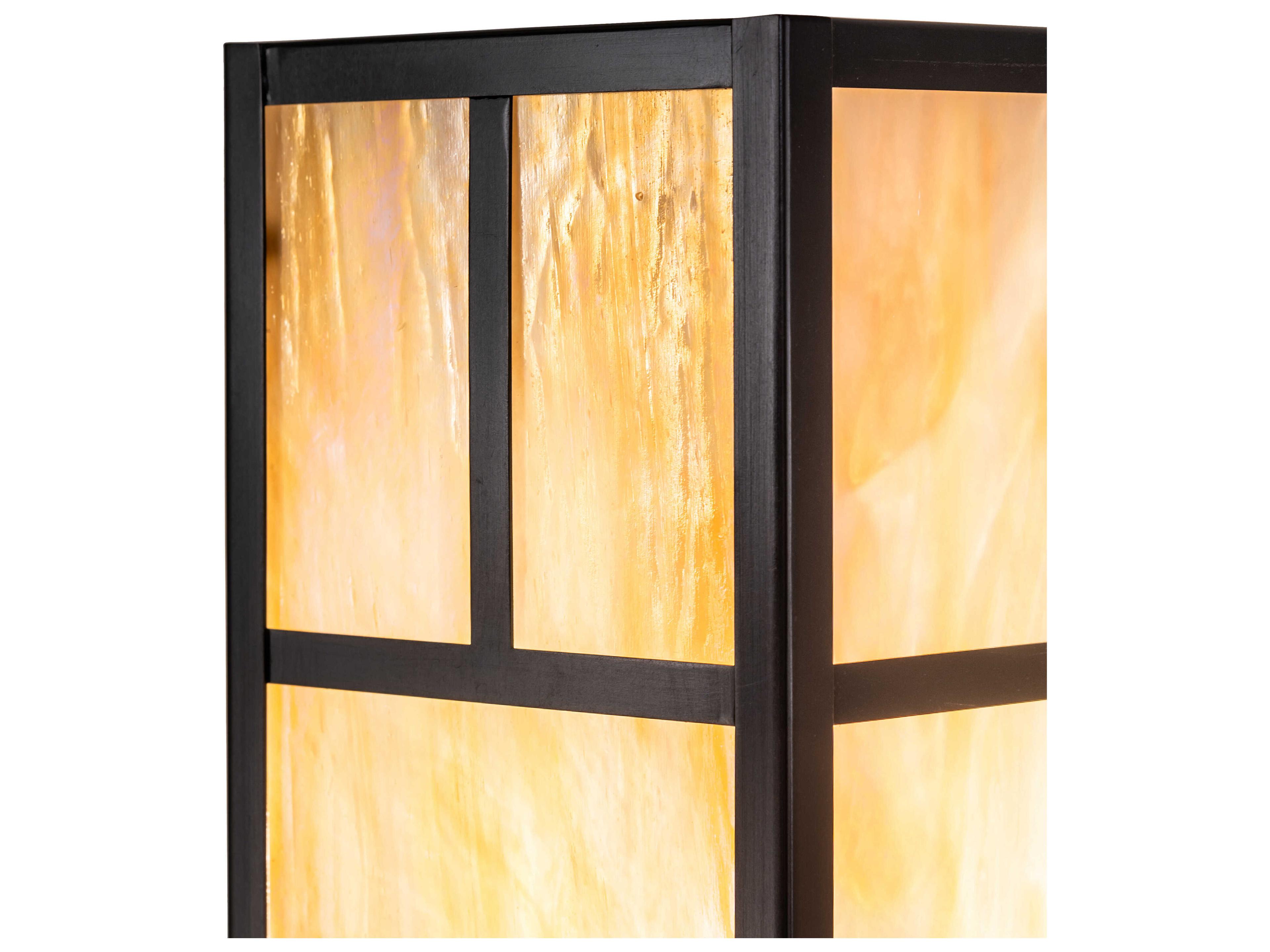 Meyda Hyde Park 1-Light Craftsman Brown Wall Sconce