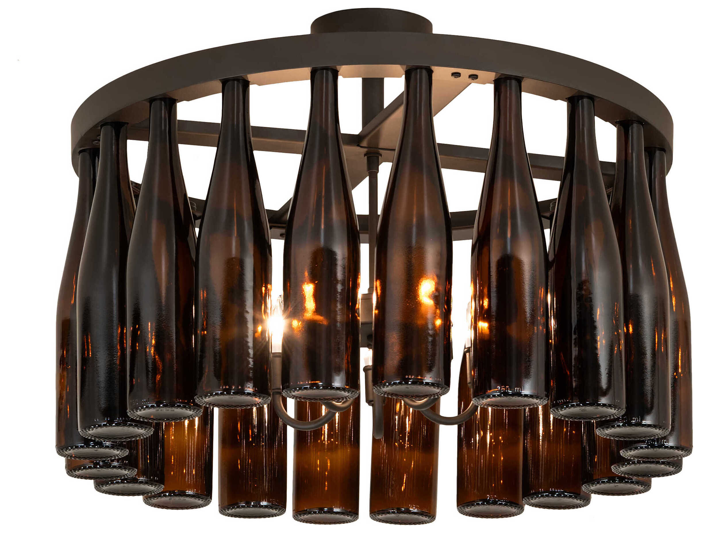 Meyda Tuscan Vineyard 5-Light Oil Rubbed Bronze Semi Flush Mount