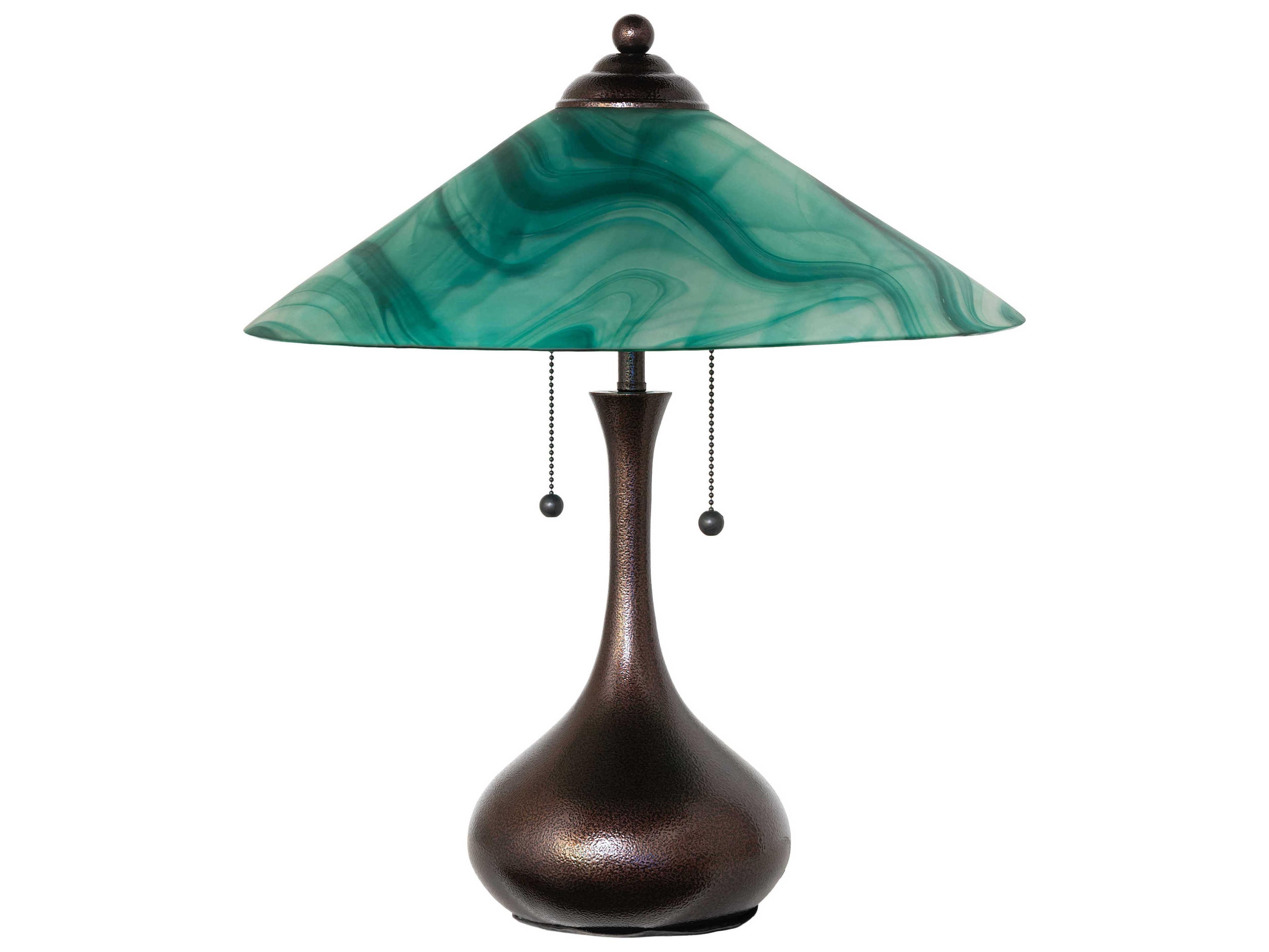 Meyda Metro Mente Swirl Copper Vein Table Lamp