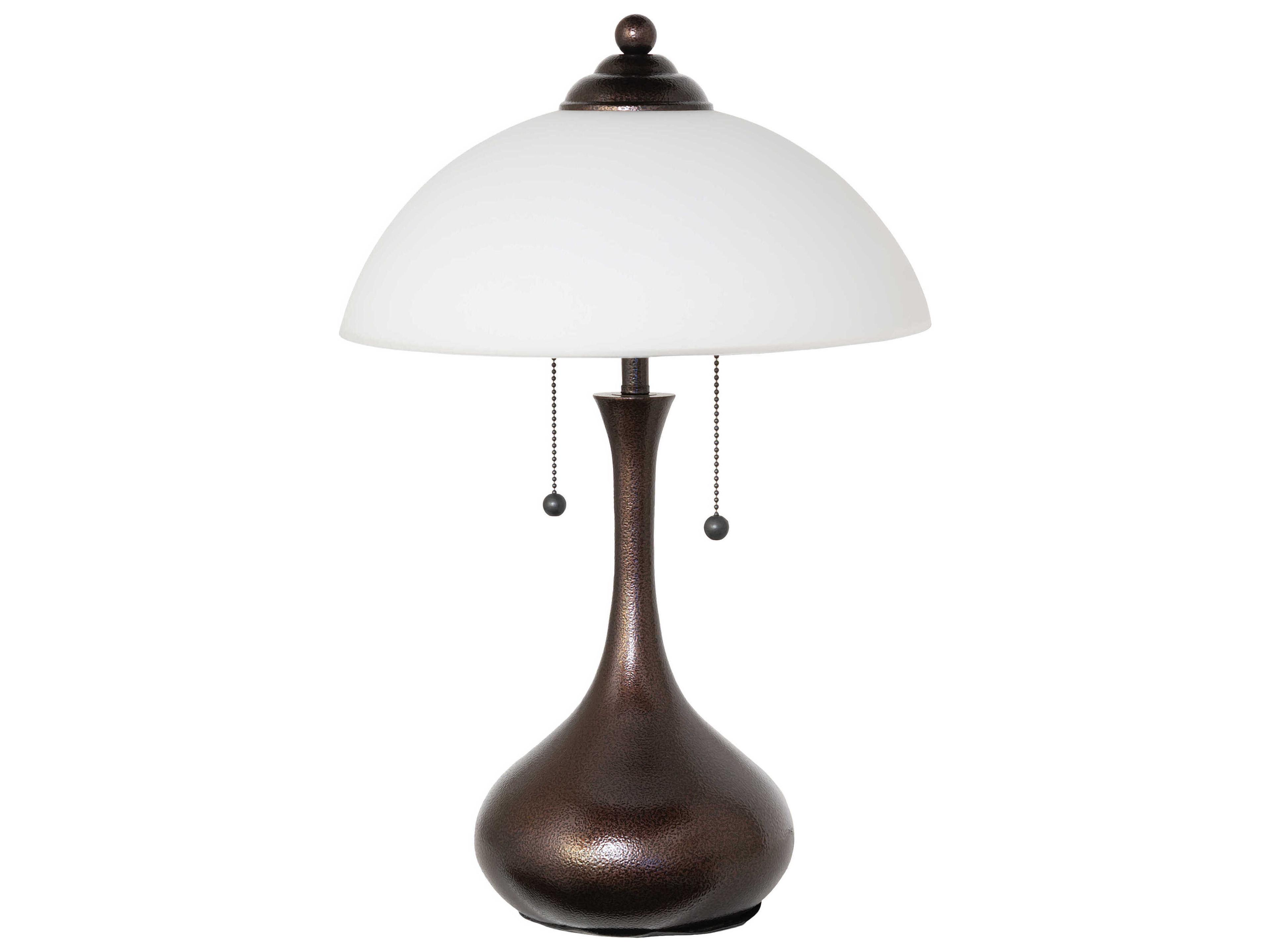 Meyda Metro Frosty Copper Vein Bronze Table Lamp