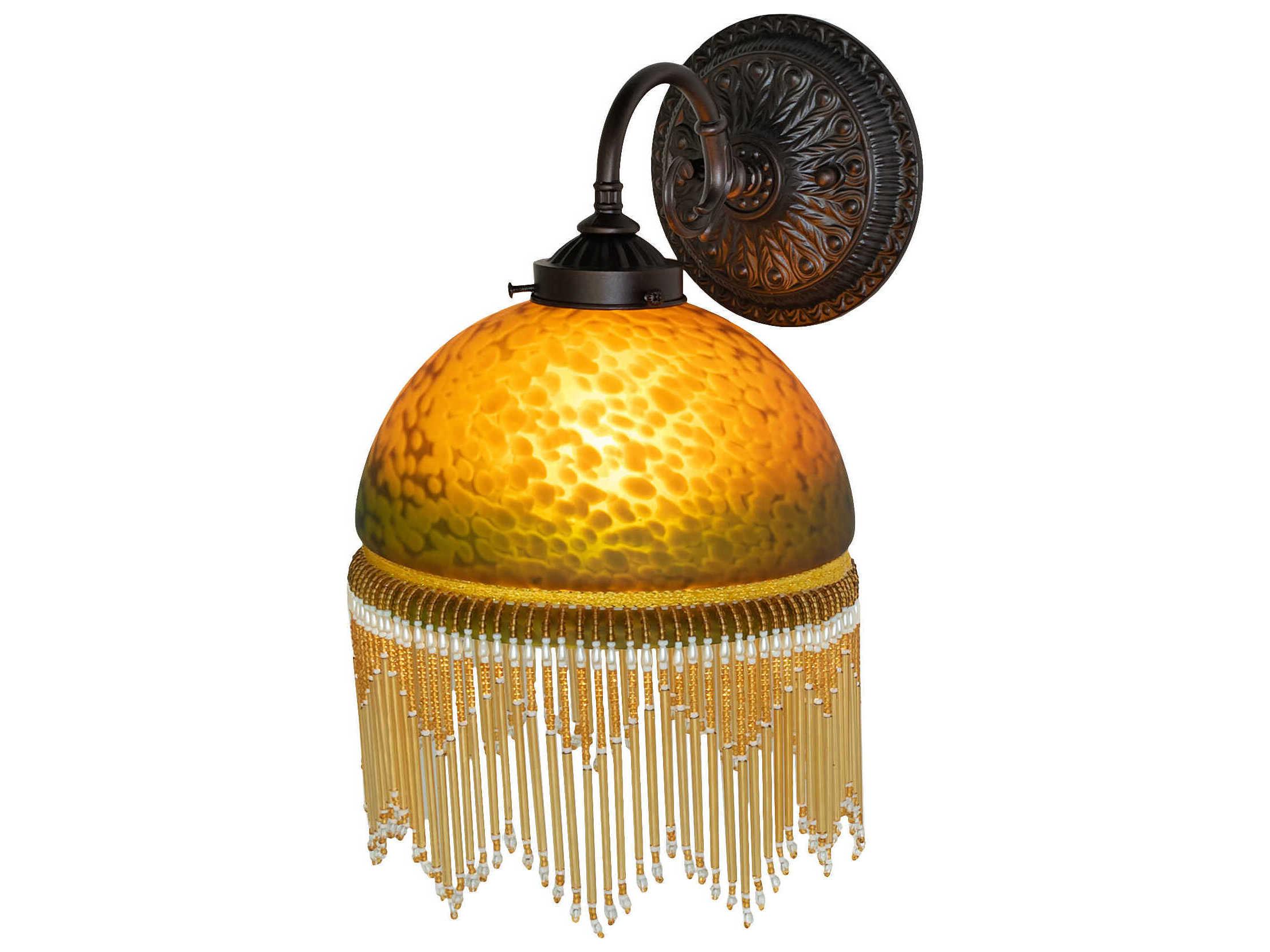 Meyda Roussillon 1-Light Mahogany Bronze Wall Sconce