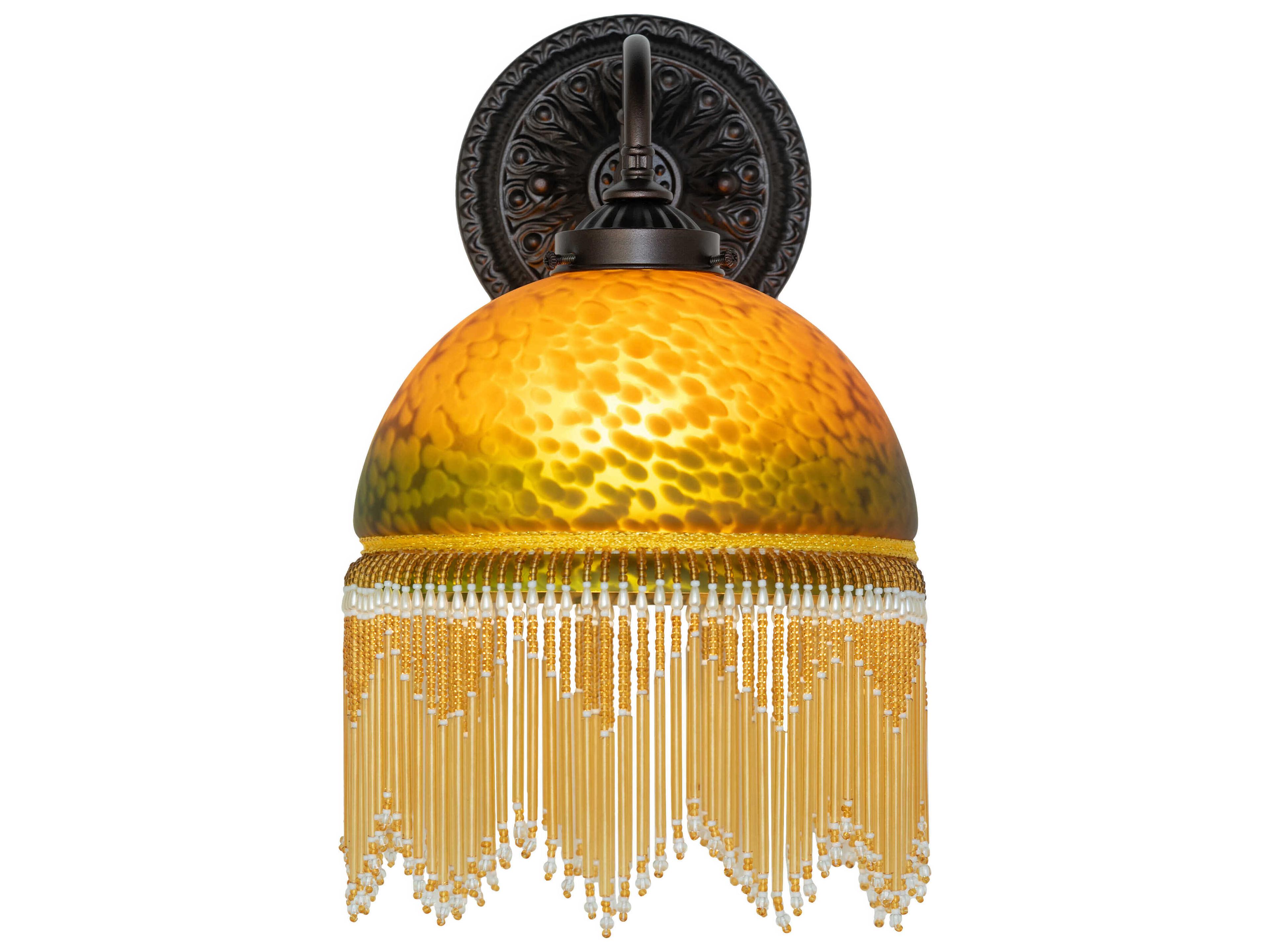 Meyda Roussillon 1-Light Mahogany Bronze Wall Sconce