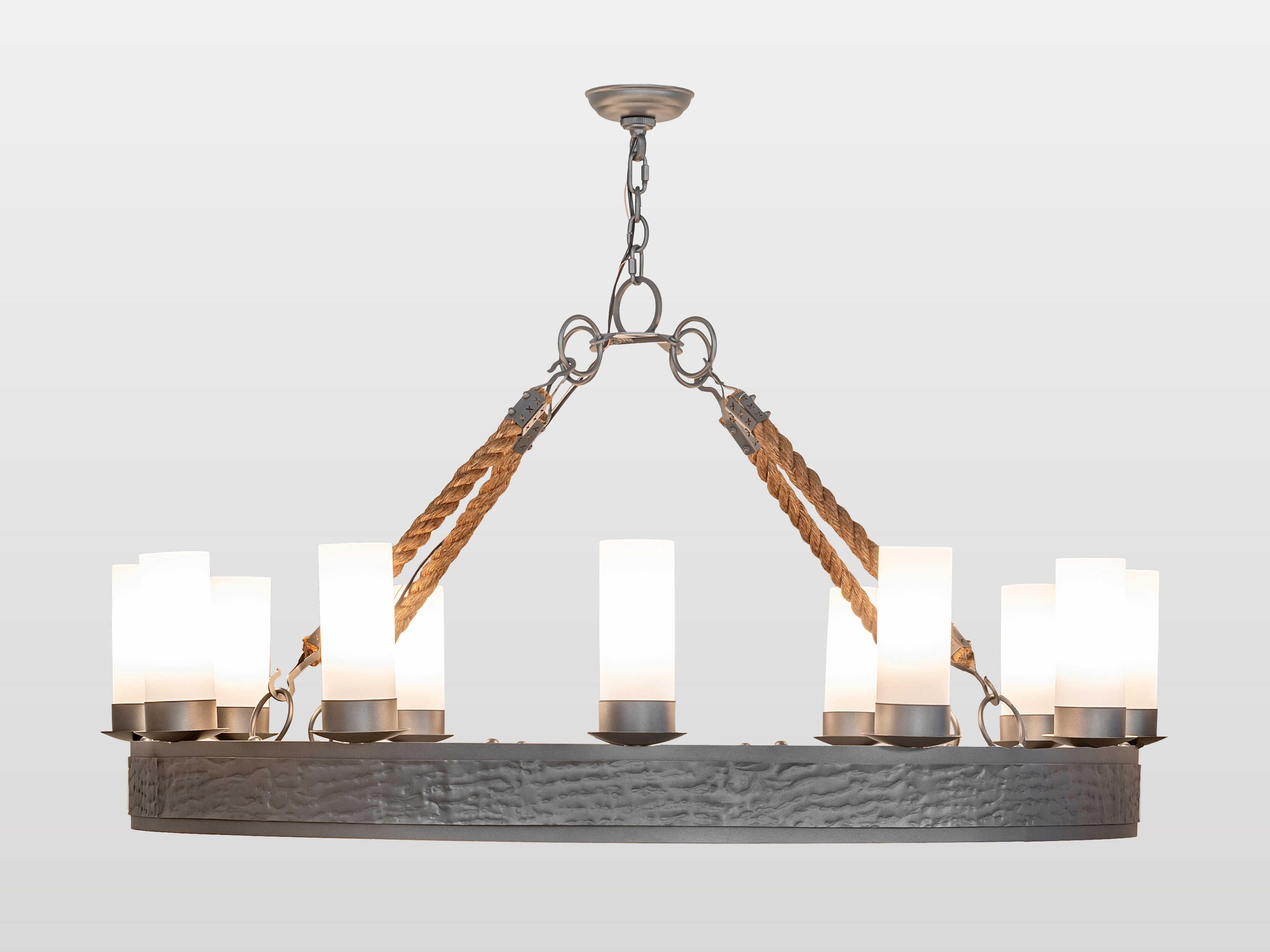 Meyda Costello 12-Light Blackened Pewter Chandelier