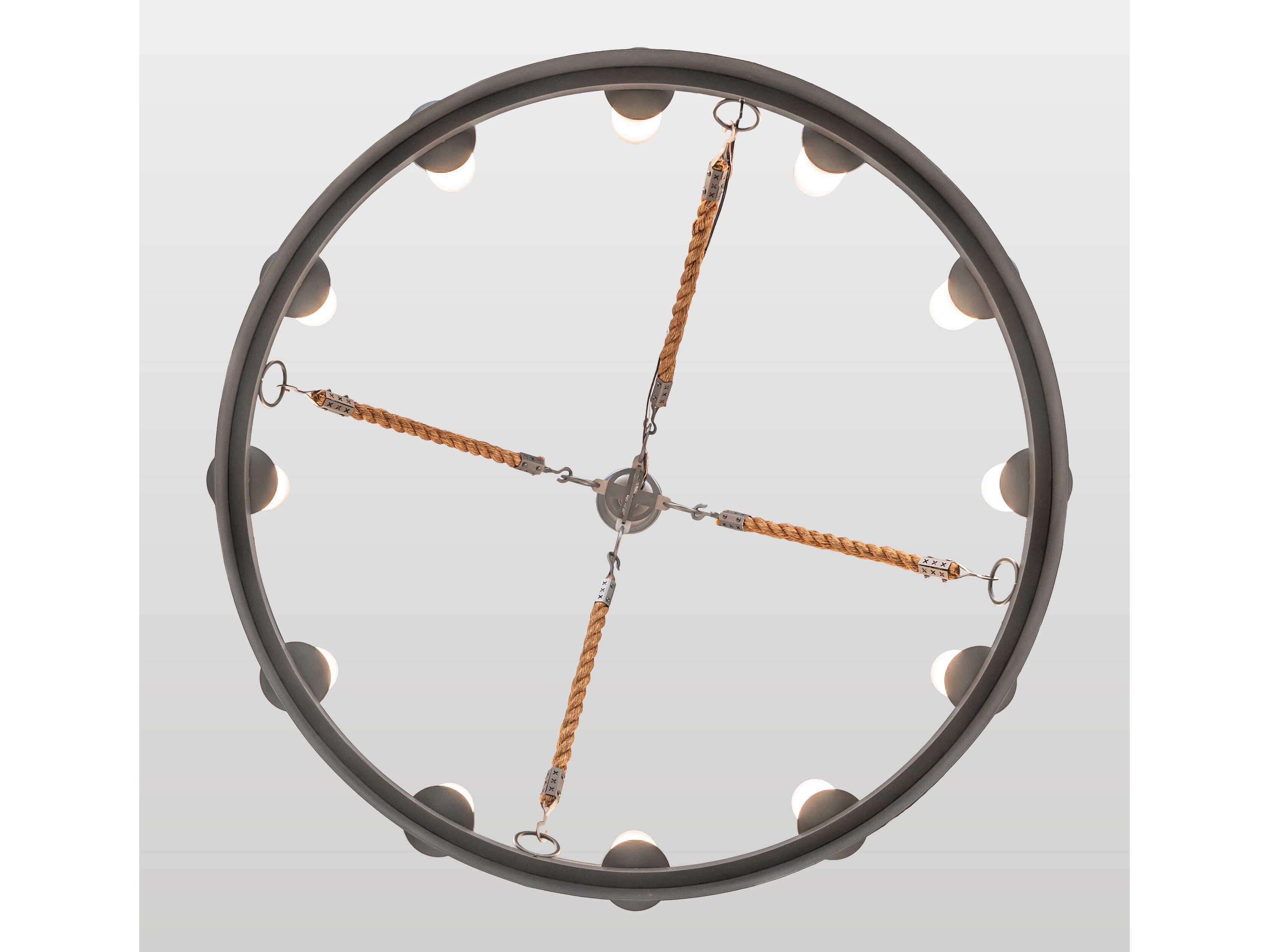 Meyda Costello 12-Light Blackened Pewter Chandelier