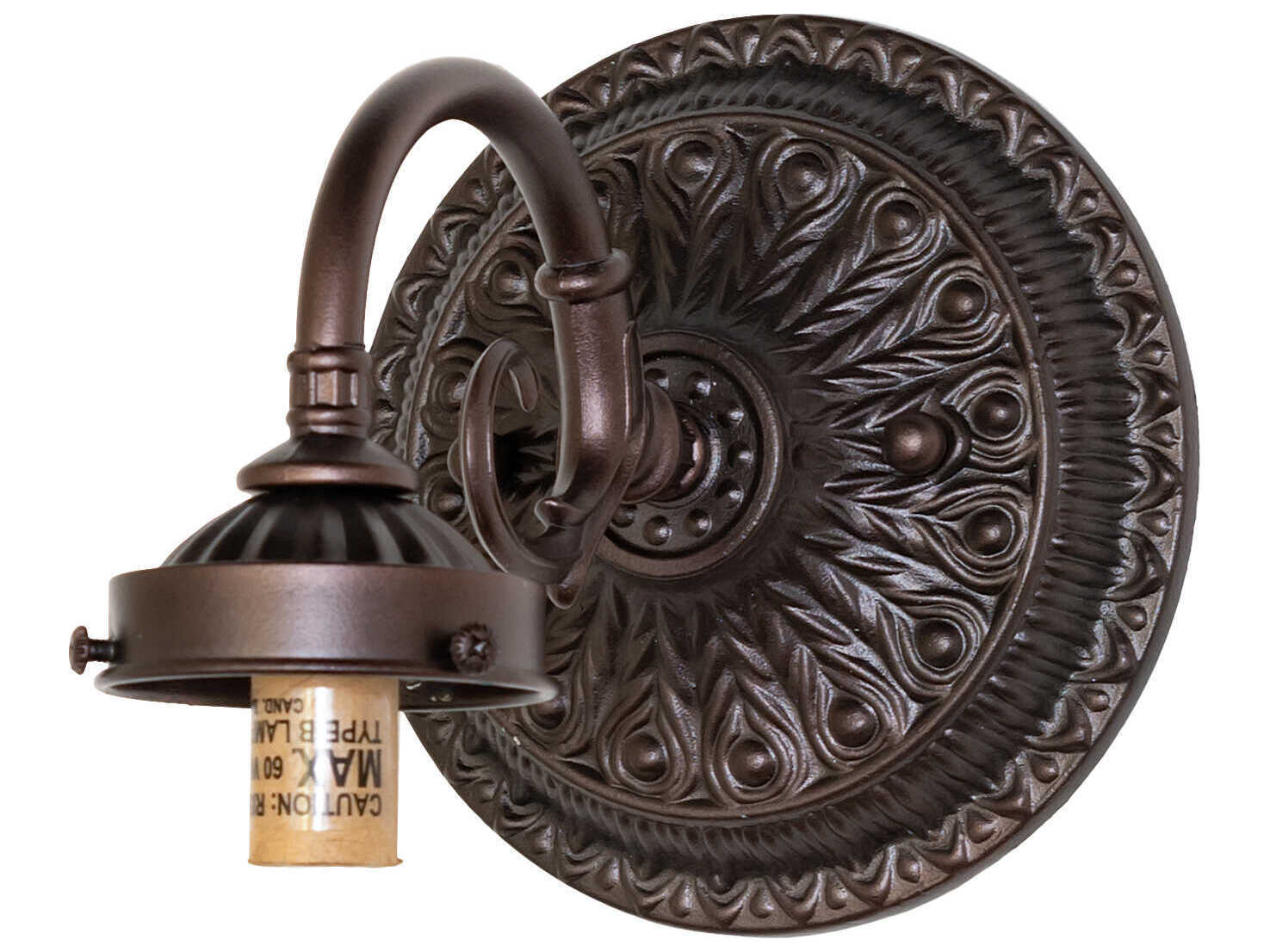 Meyda Roussillon 1-Light Mahogany Bronze Wall Sconce