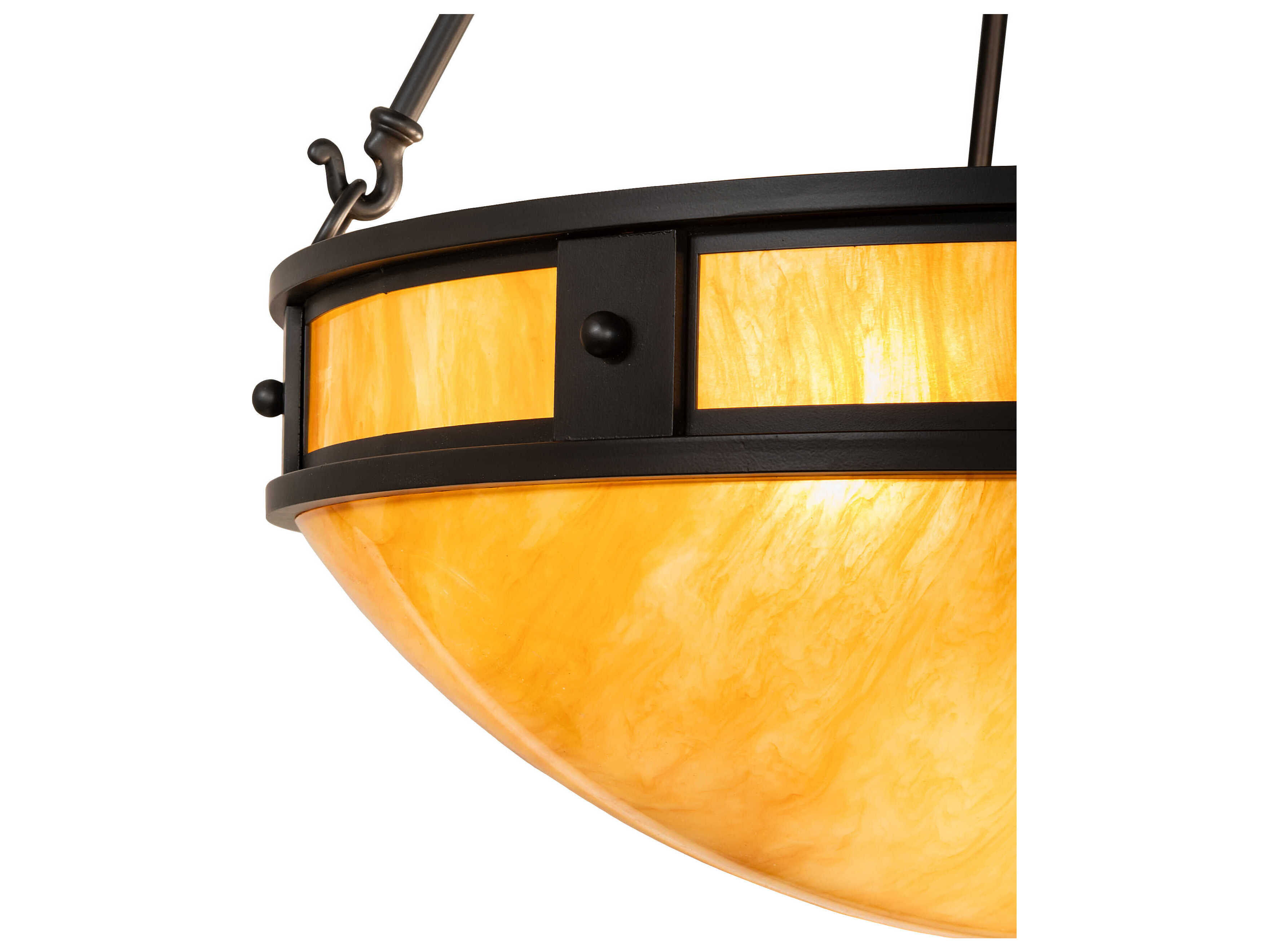 Meyda Capella 4-Light Solar Black Pendant