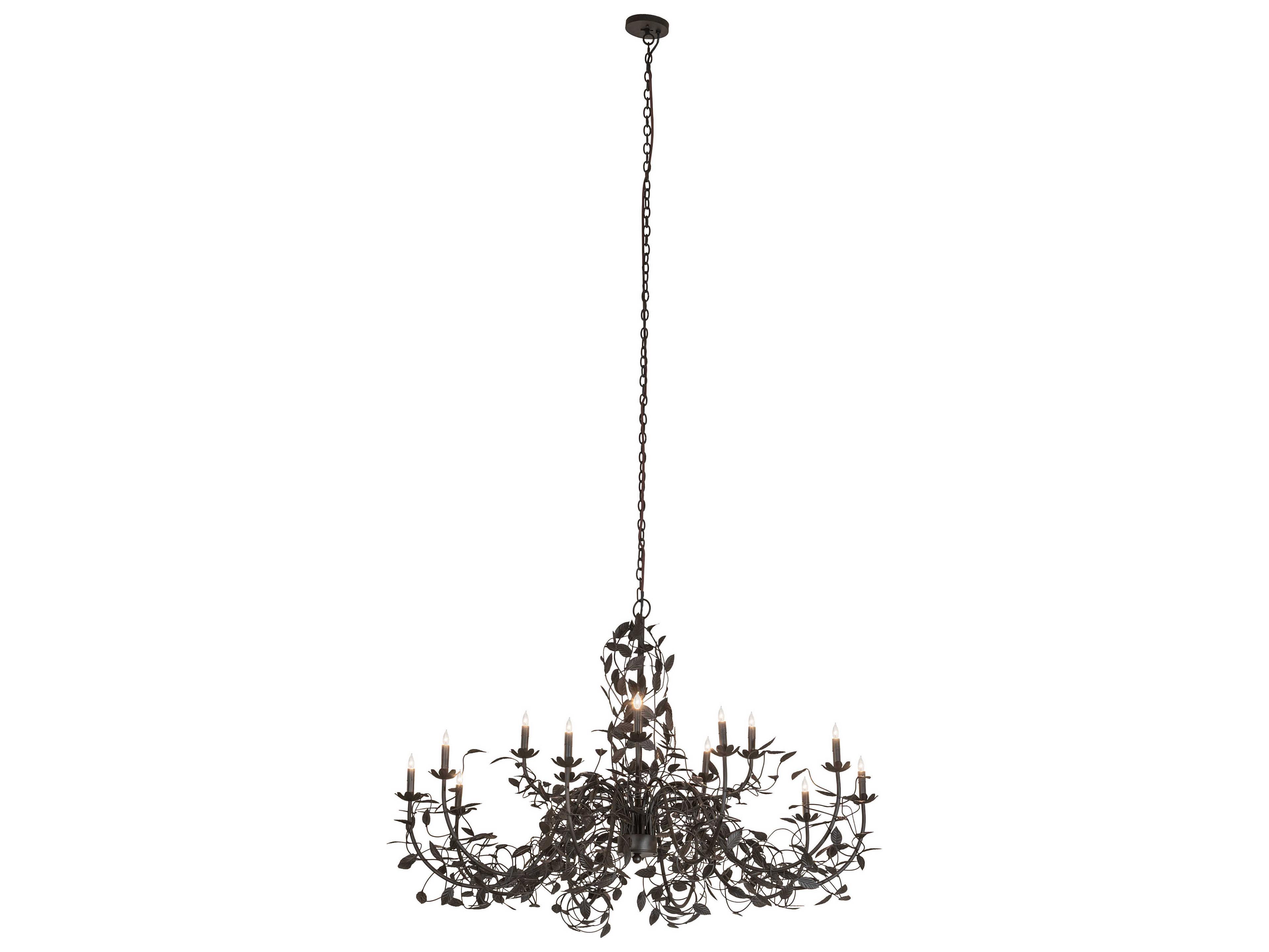 Meyda Pear Leaf 15-Light Oil Rubbed Bronze Chandelier