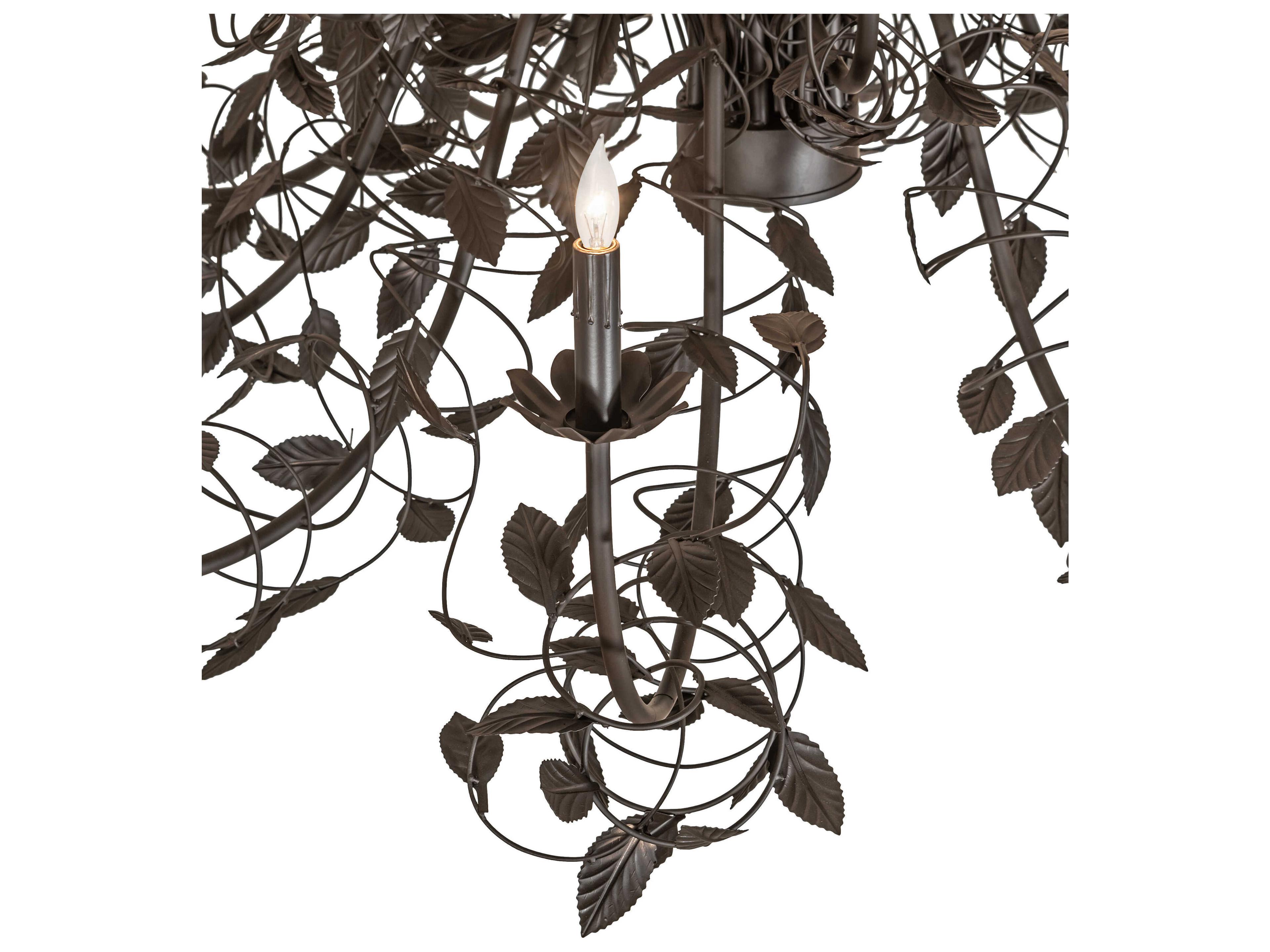 Meyda Pear Leaf 15-Light Oil Rubbed Bronze Chandelier