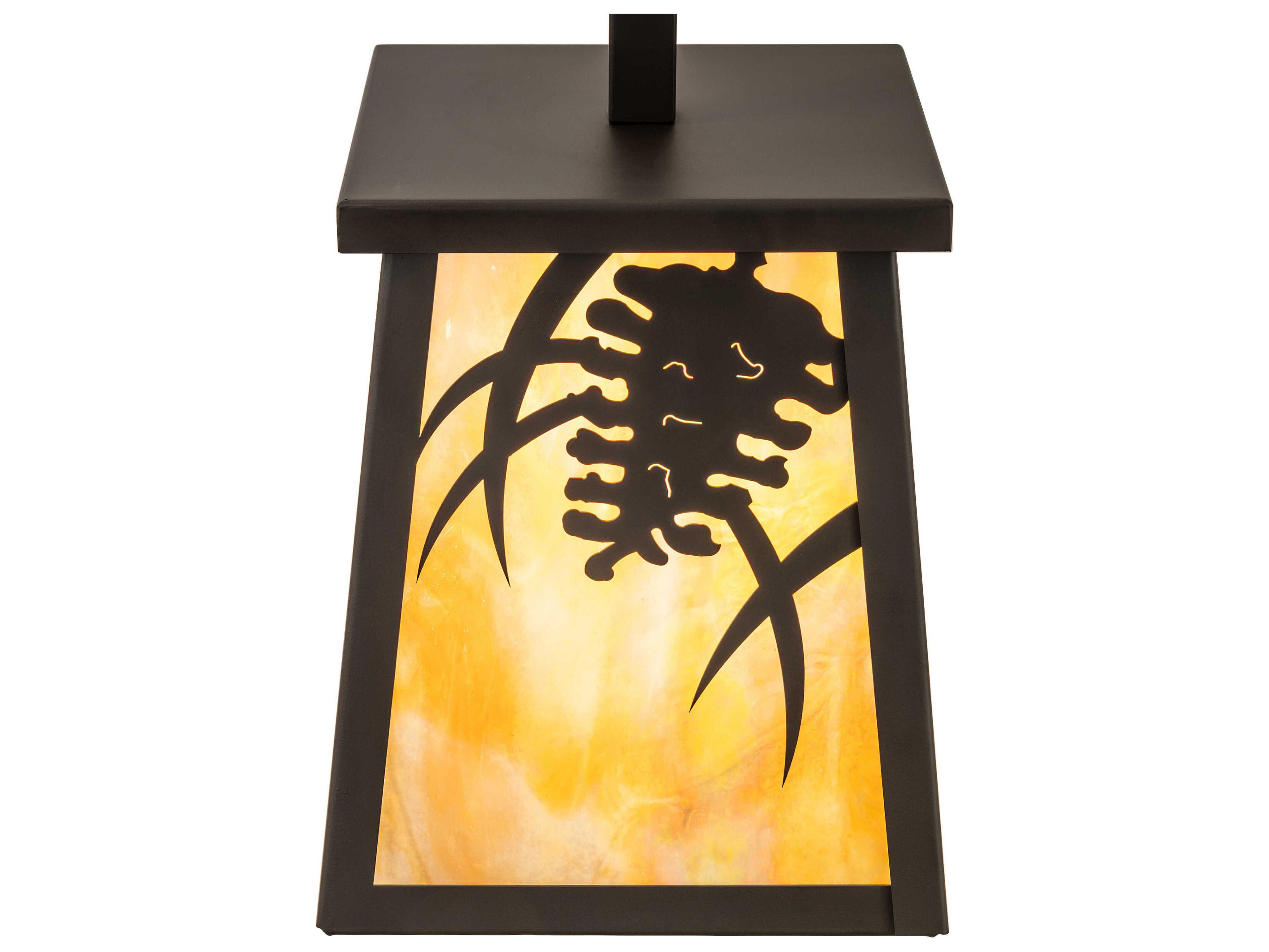 Meyda Pine Branch 1-Light Oil Rubbed Bronze Wall Sconce