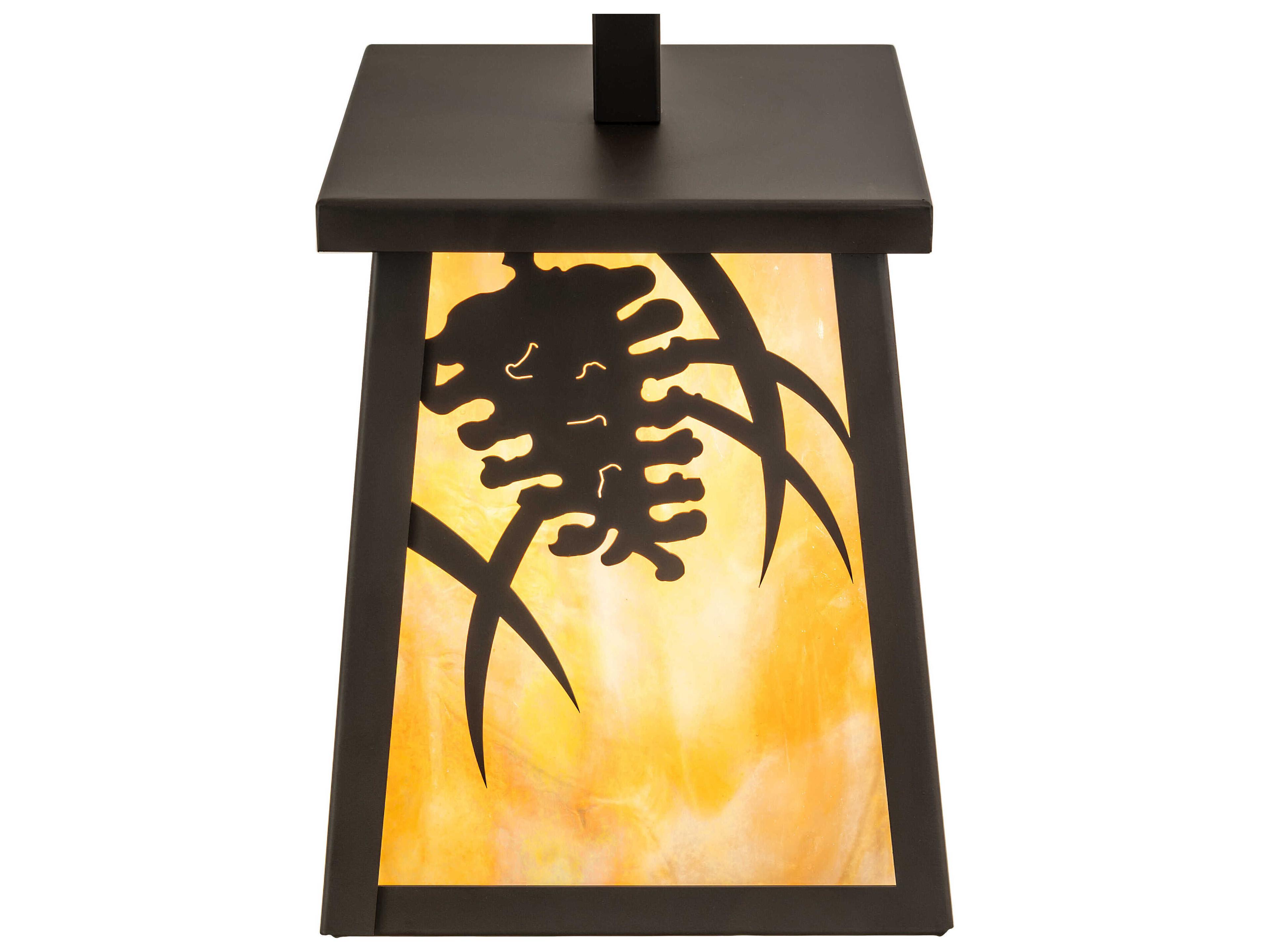 Meyda Pine Branch 1-Light Oil Rubbed Bronze Wall Sconce