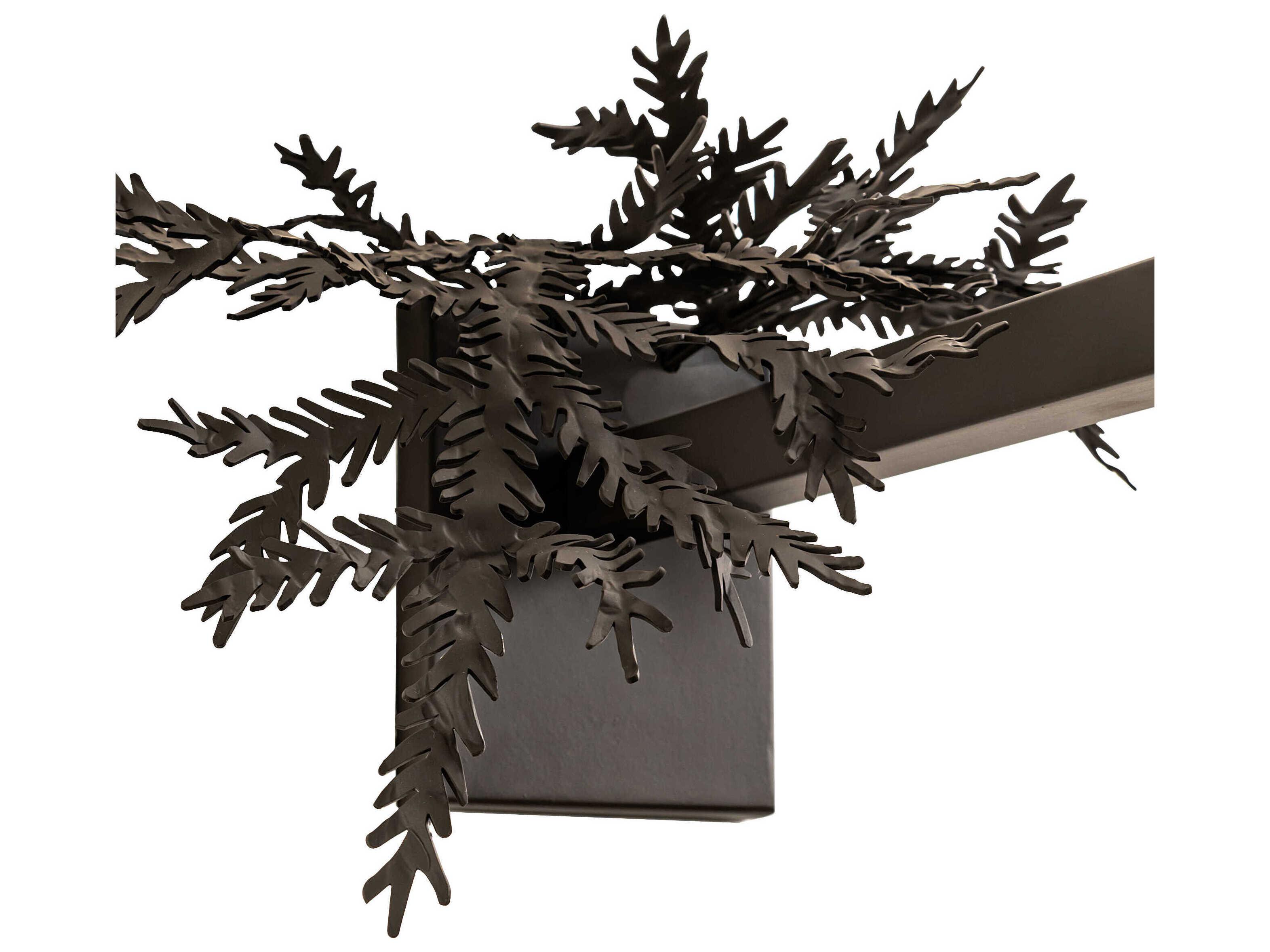 Meyda Pine Branch 1-Light Oil Rubbed Bronze Wall Sconce