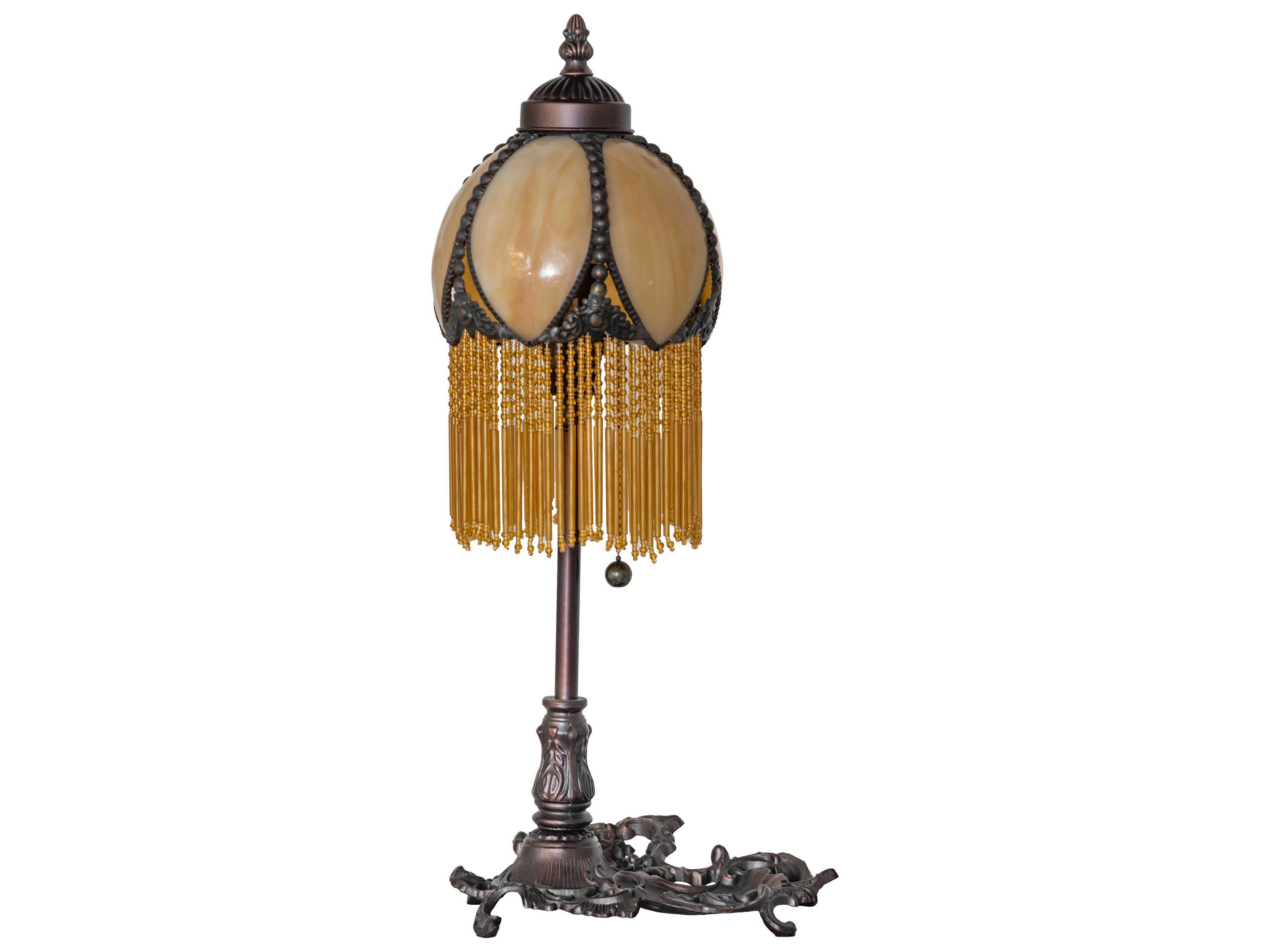 Meyda Alicia Craftsman Brown Table Lamp