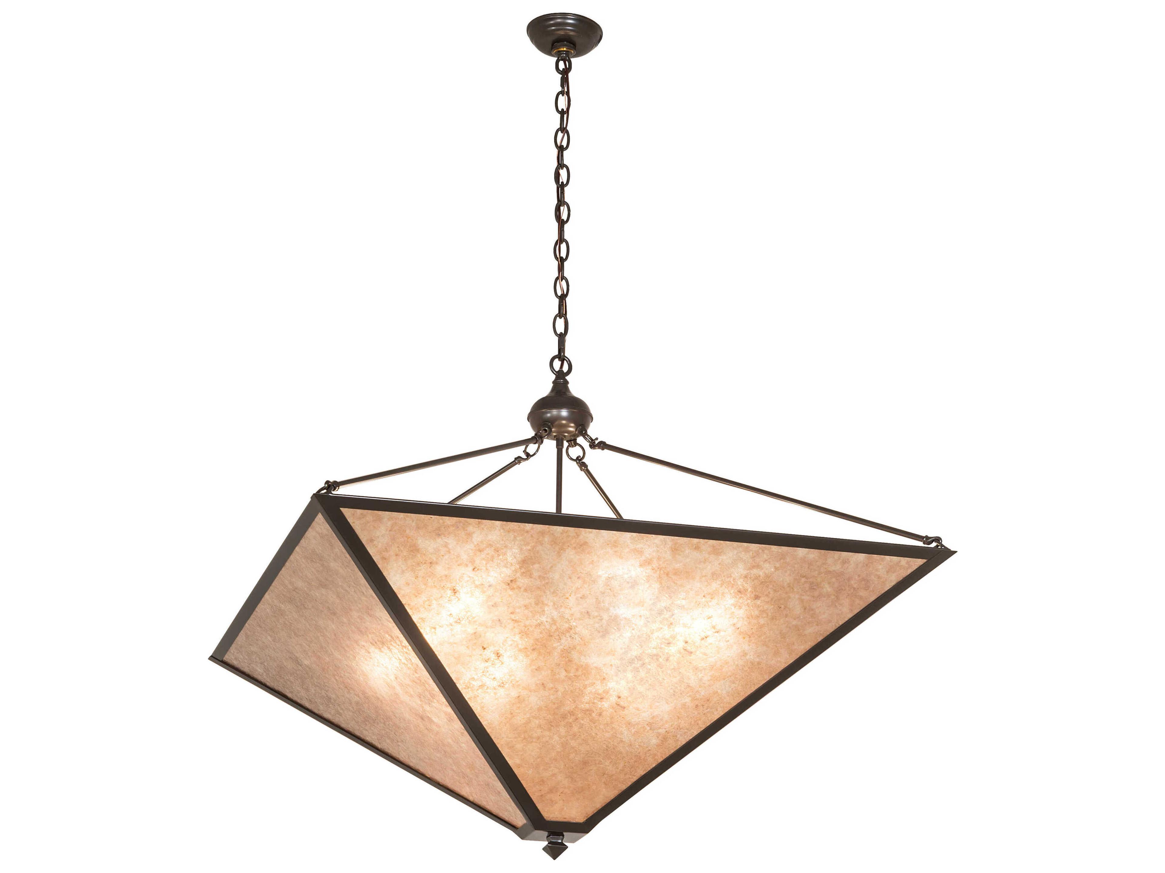Meyda Mission 6-Light Timeless Bronze Pendant