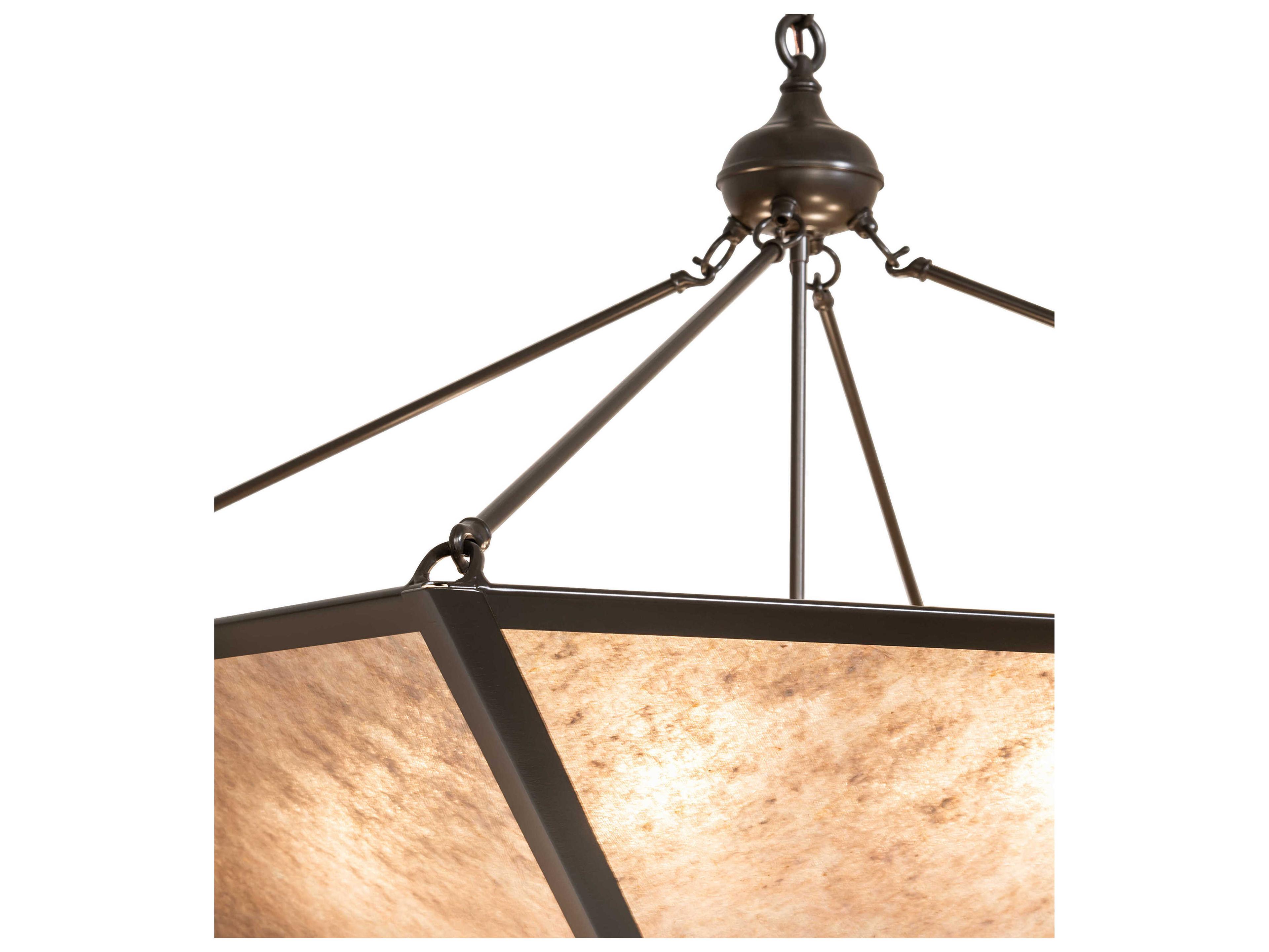 Meyda Mission 6-Light Timeless Bronze Pendant