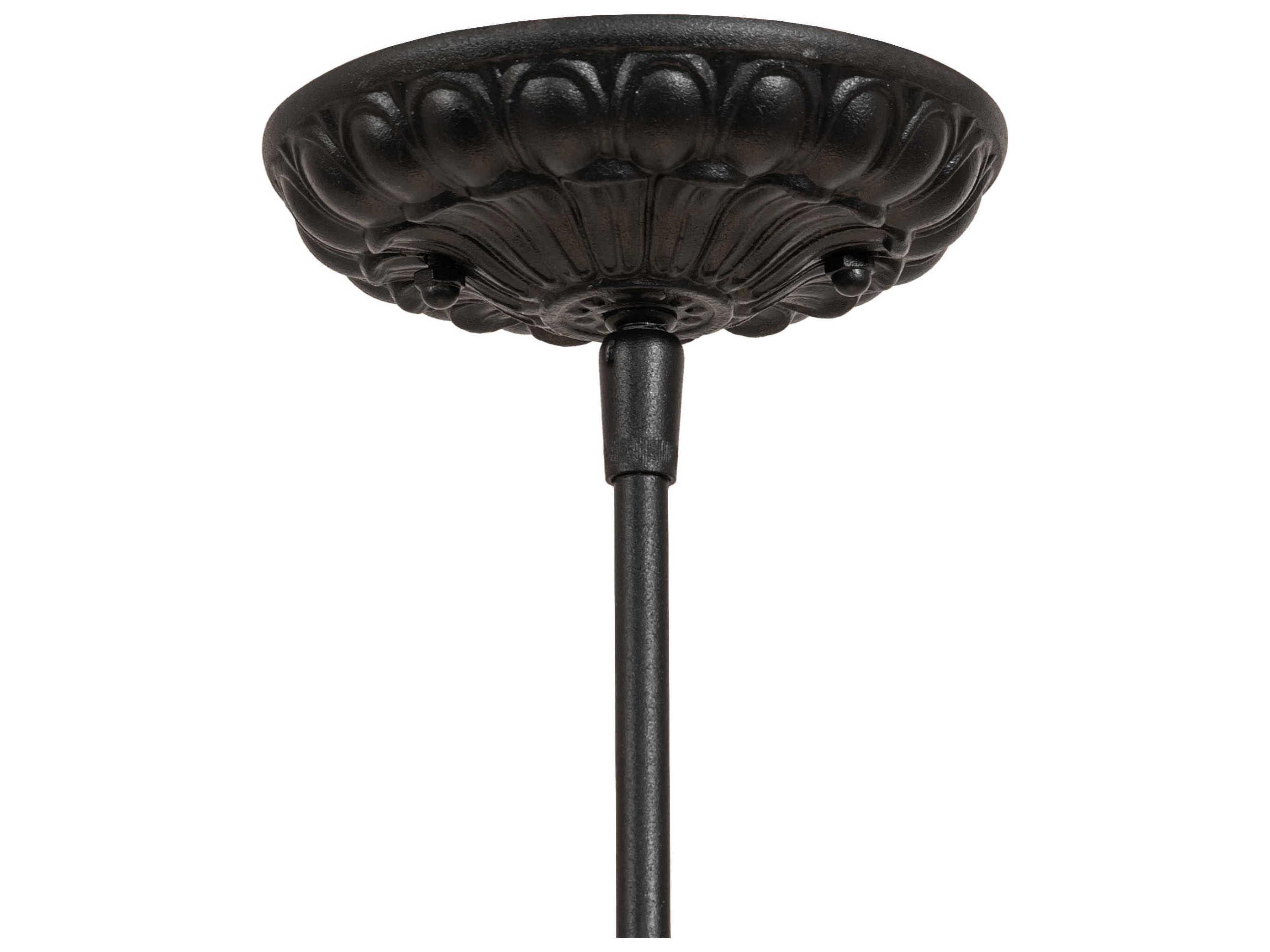 Meyda 1-Light Textured Black Mini Pendant