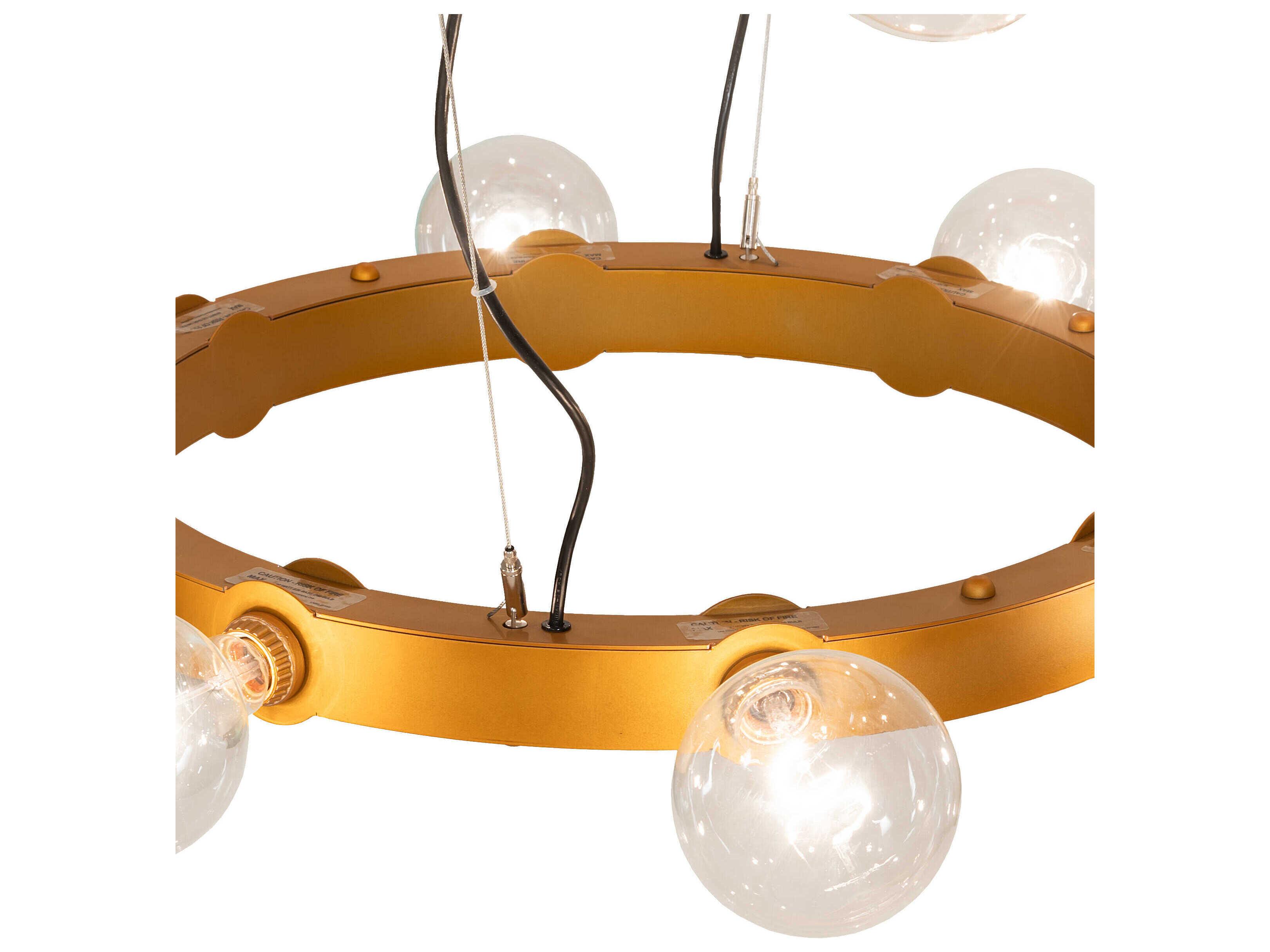 Meyda Manheim 24-Light Gold Metallic Chandelier
