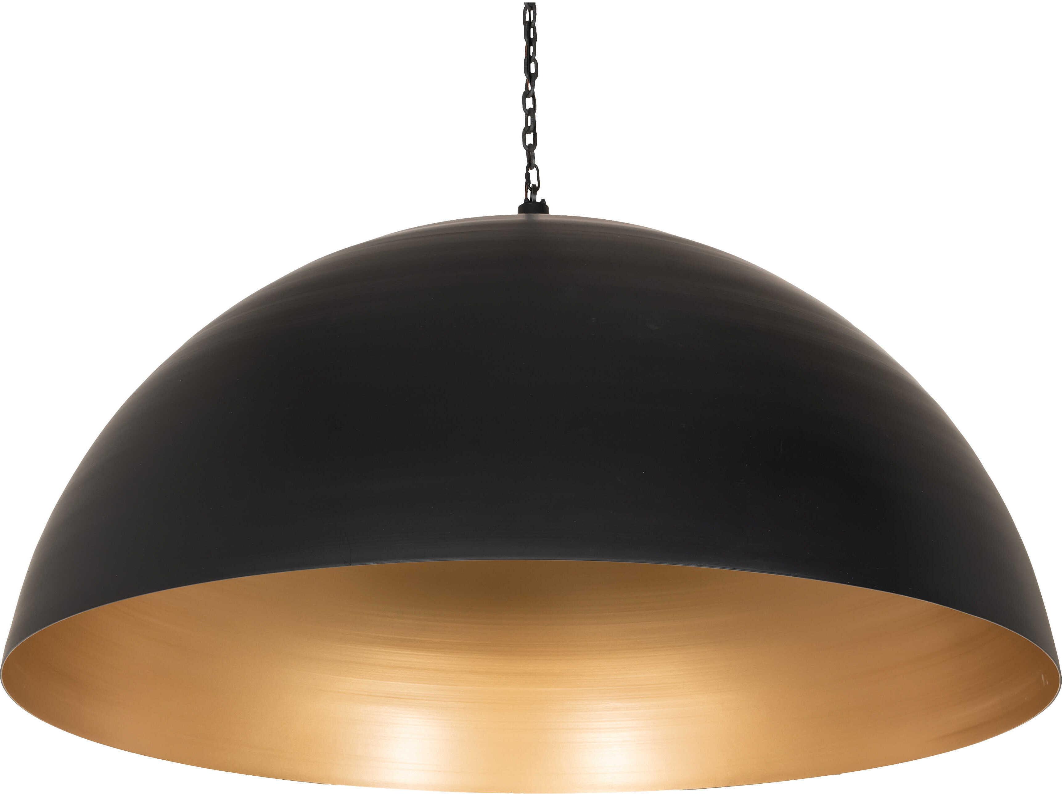 Meyda Gravity 1-Light Solar Black / Gold Metallic Pendant