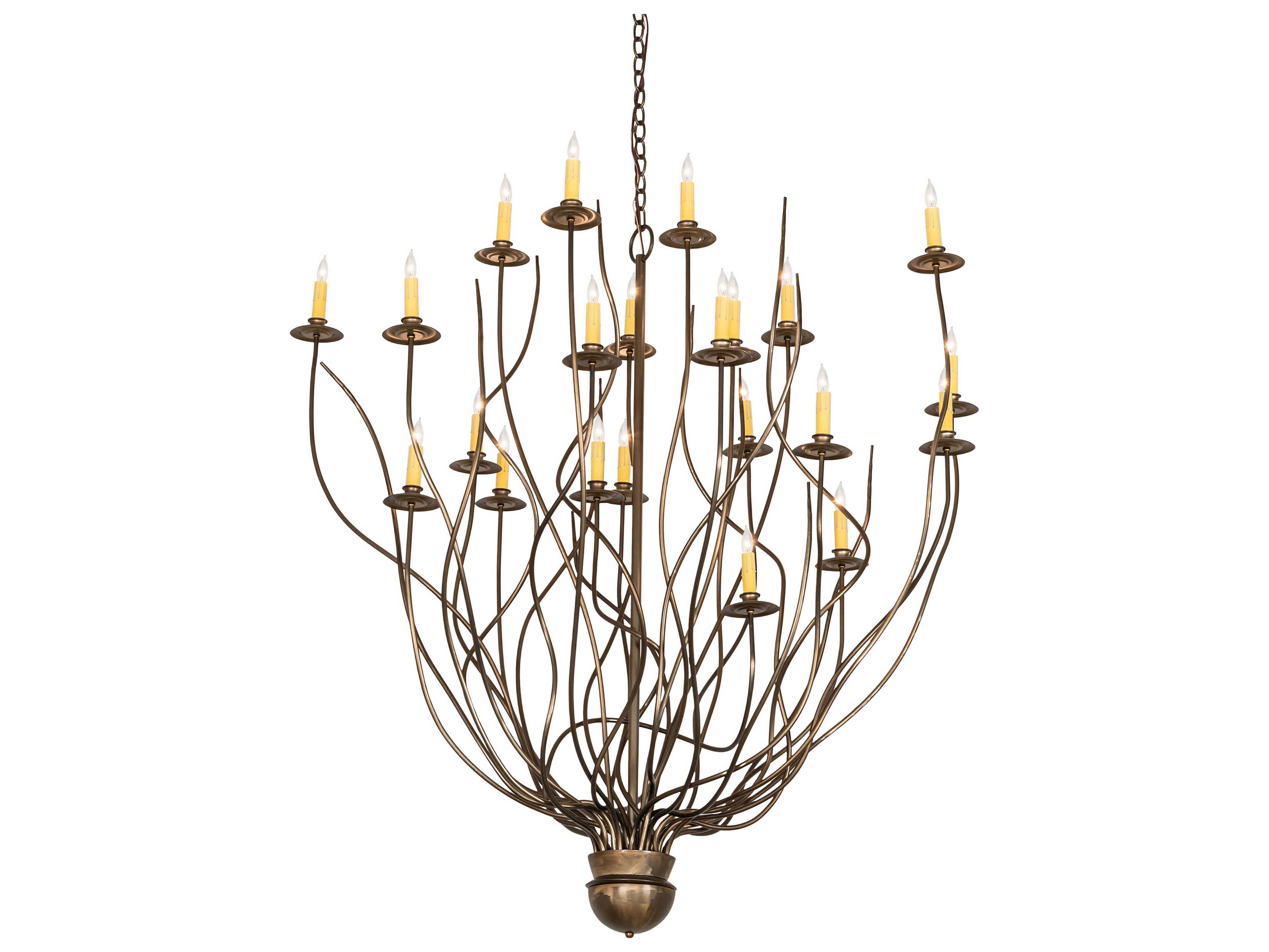 Meyda Sycamore 22-Light Antique Copper Chandelier
