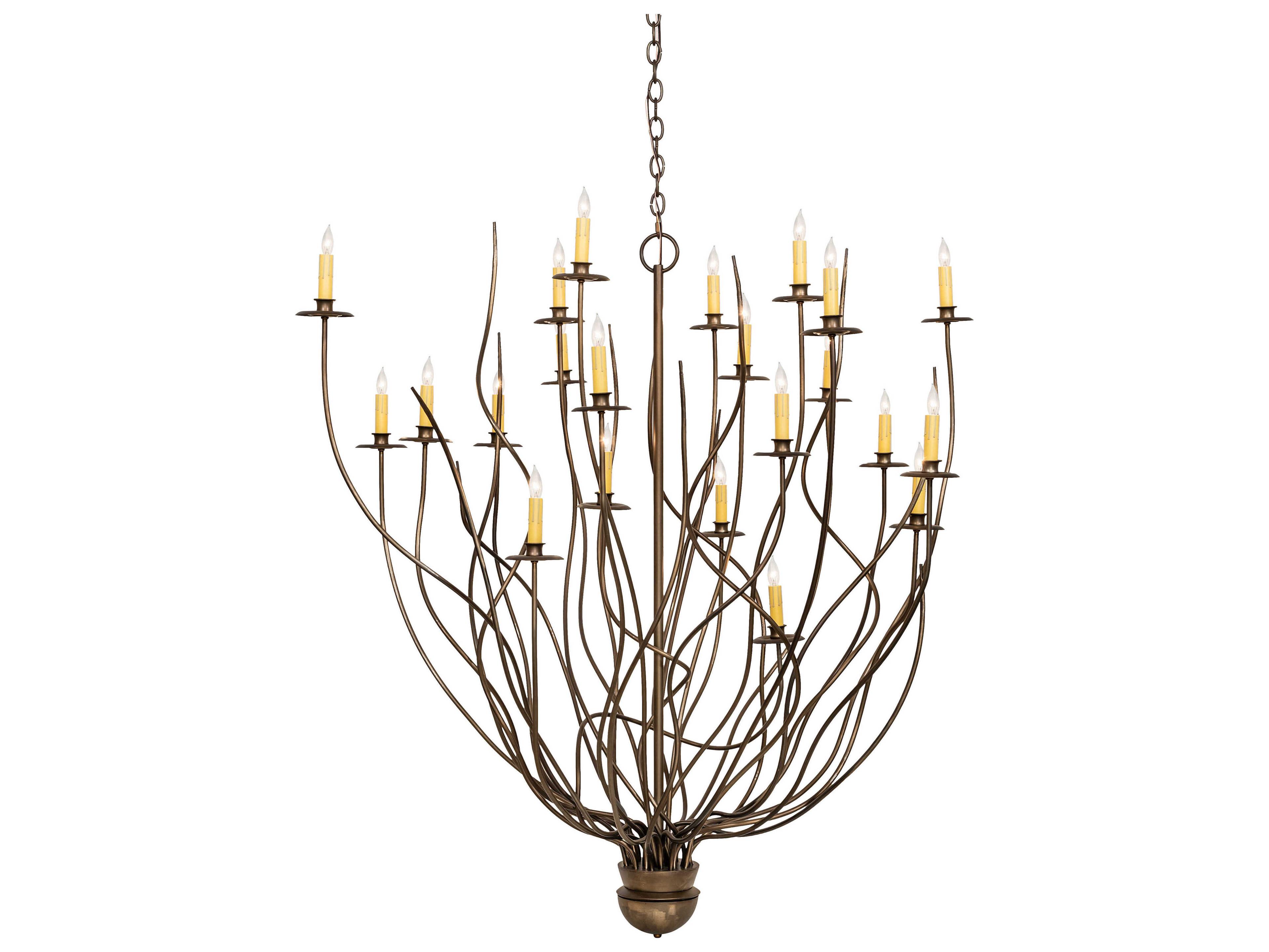Meyda Sycamore 22-Light Antique Copper Chandelier