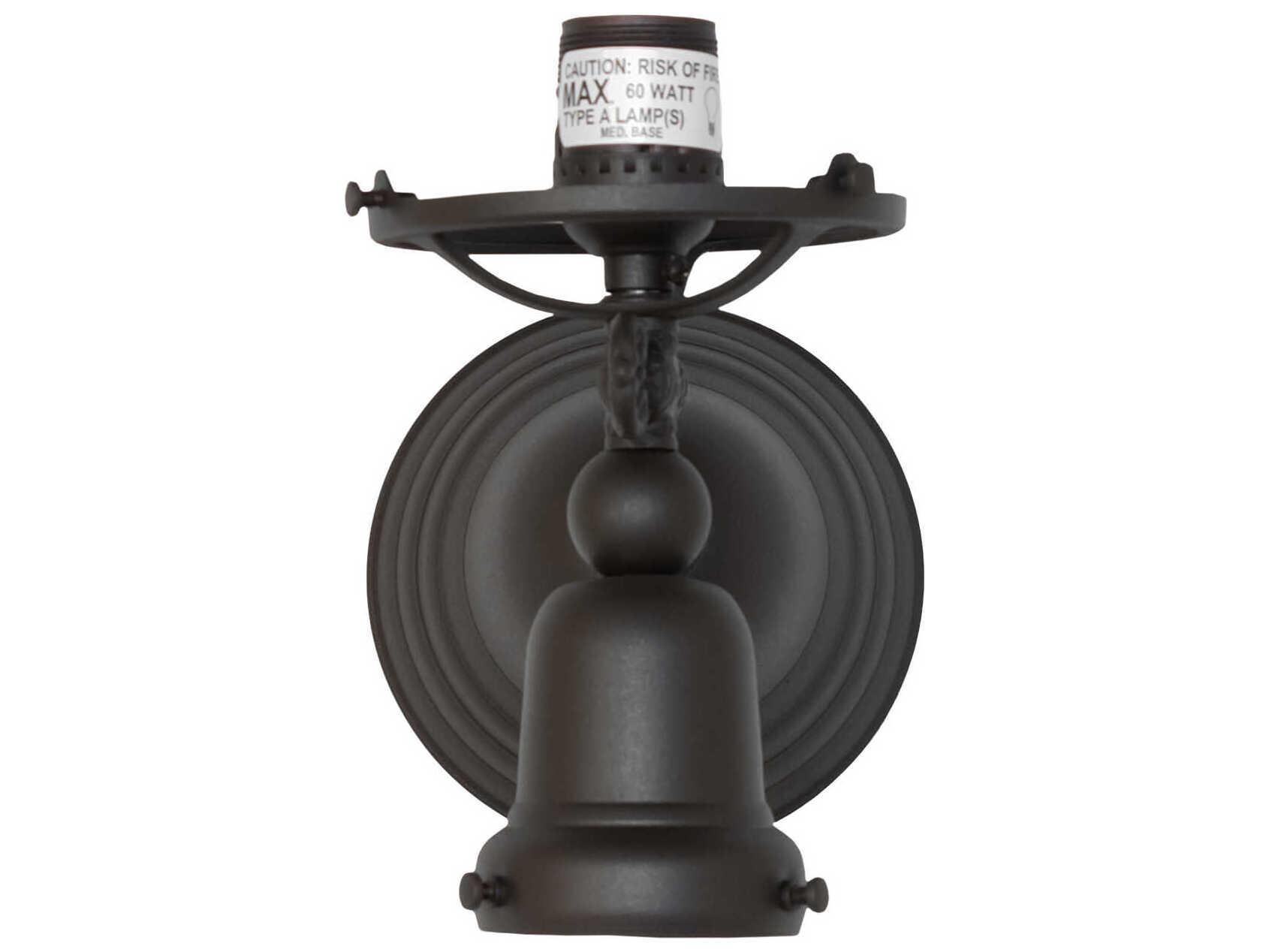 Meyda Revival Gas And Electric 2-Light Mahogany Bronze Wall Sconce