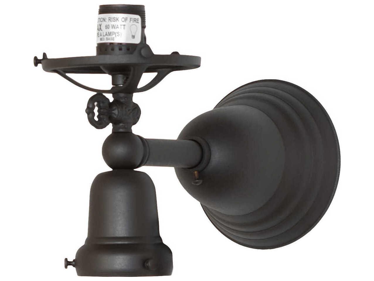 Meyda Revival Gas And Electric 2-Light Mahogany Bronze Wall Sconce