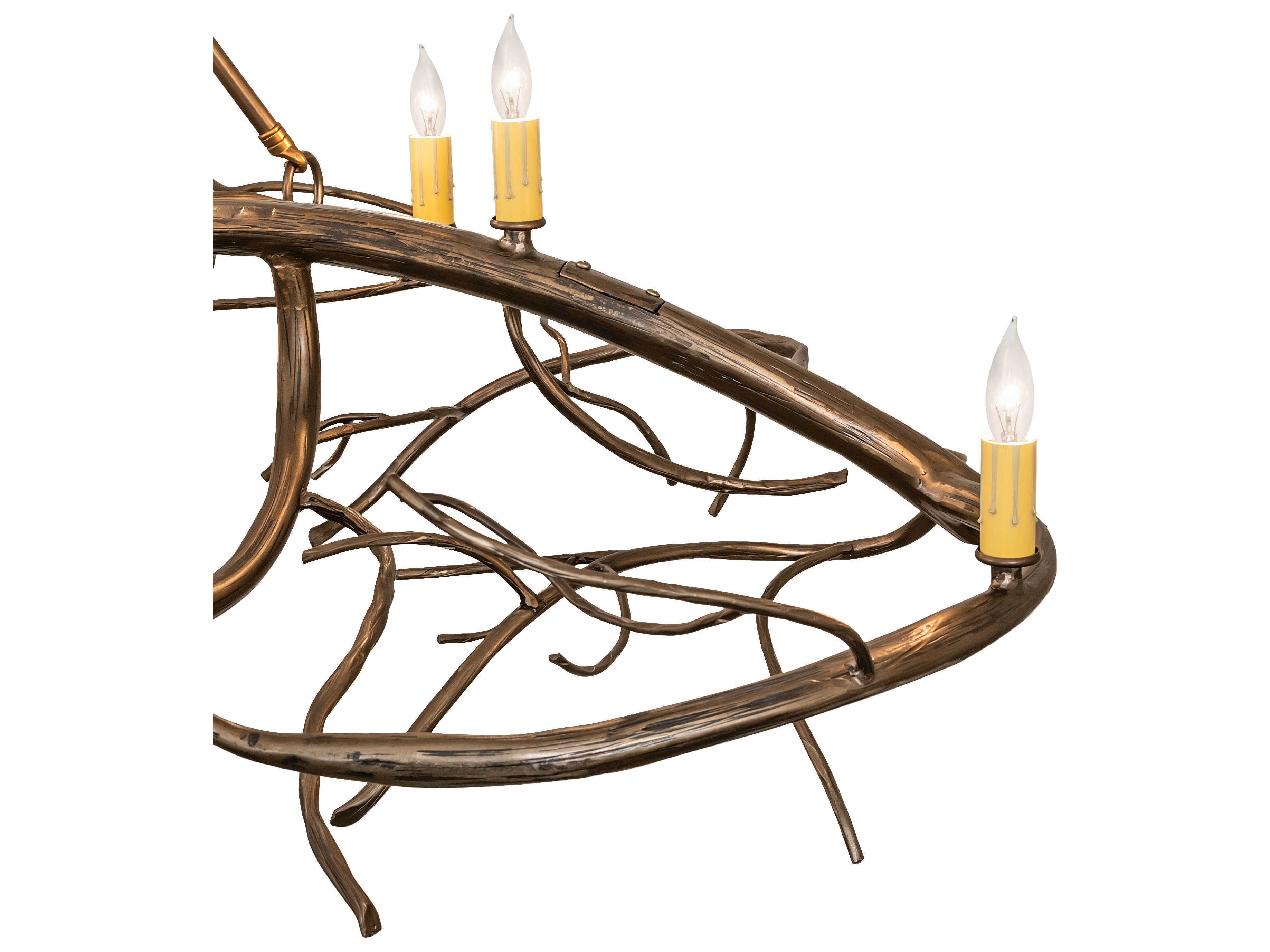 Meyda Winter Solstice 11-Light Antique Copper Island Pendant