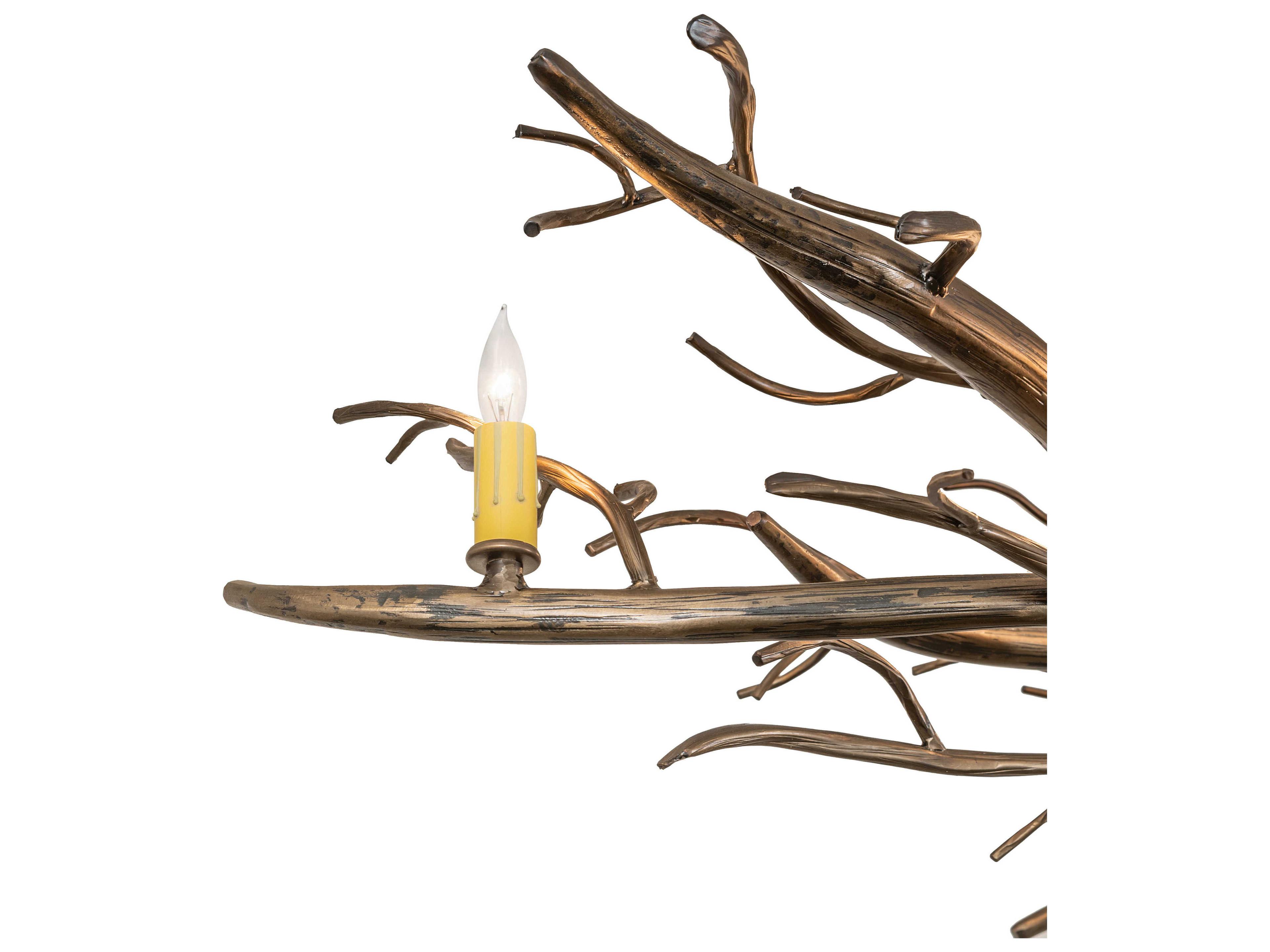 Meyda Winter Solstice 11-Light Antique Copper Island Pendant