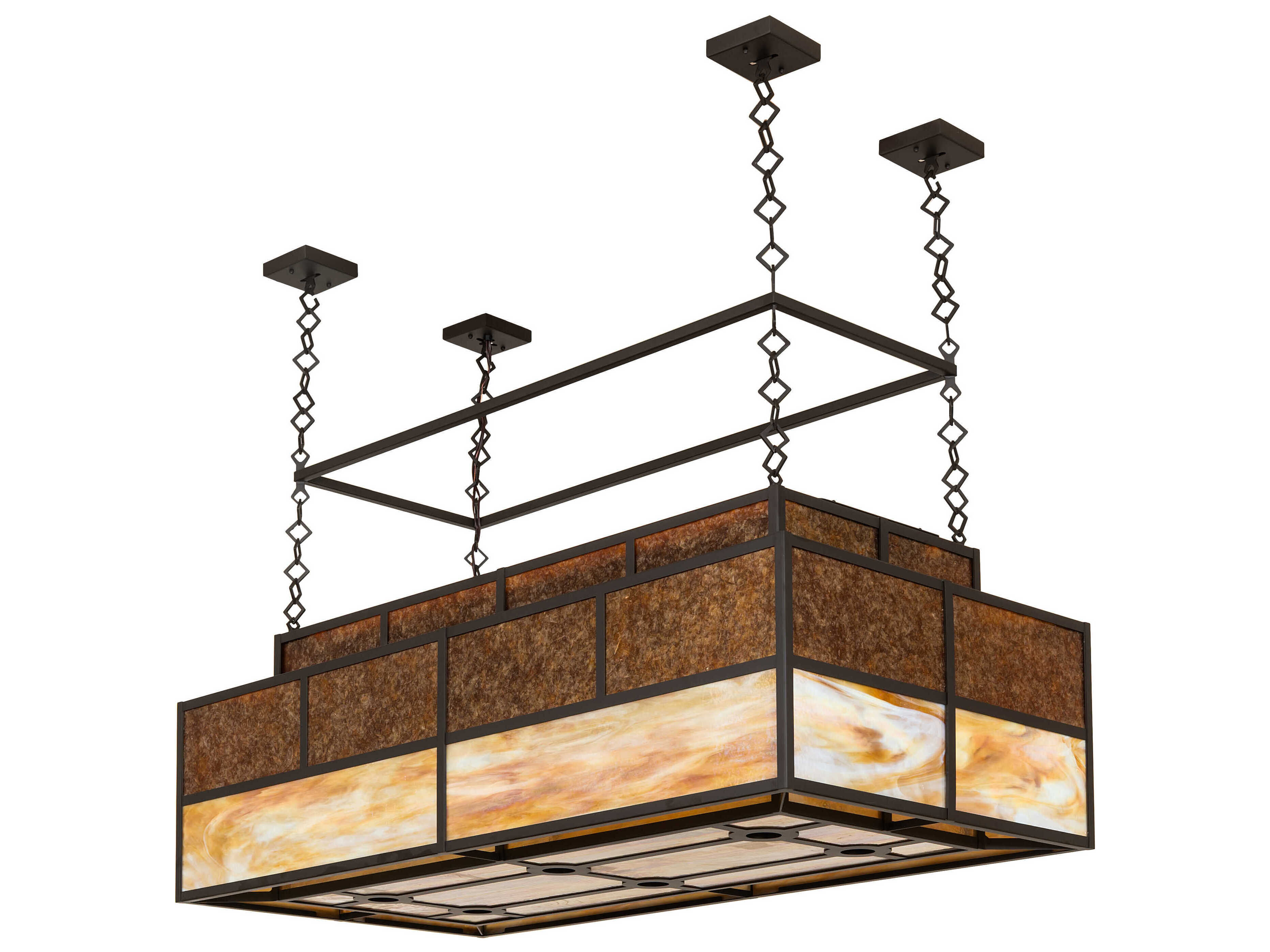 Meyda Hyde Park 18-Light Oil Rubbed Bronze Island Pendant